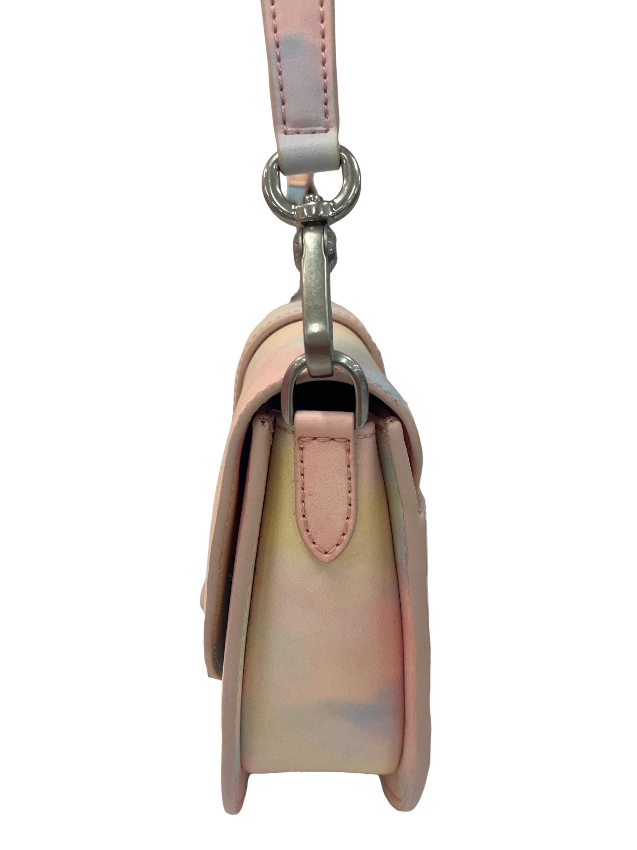 Pastel Gradient Medium Shoulder Bag With Changeable Straps