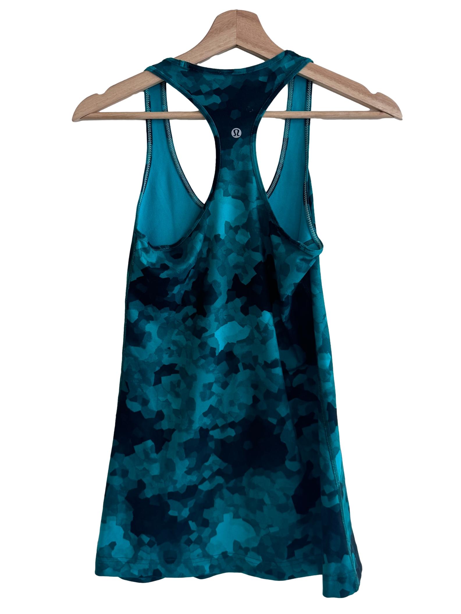 Green Abstract Tank Top