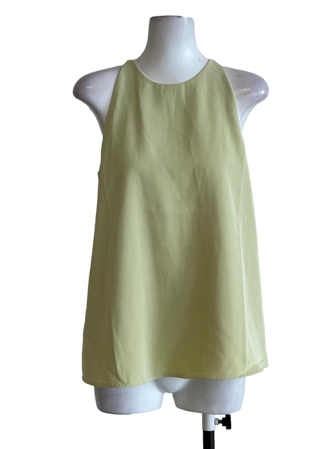 Flax Yellow Sleeveless Top OSN