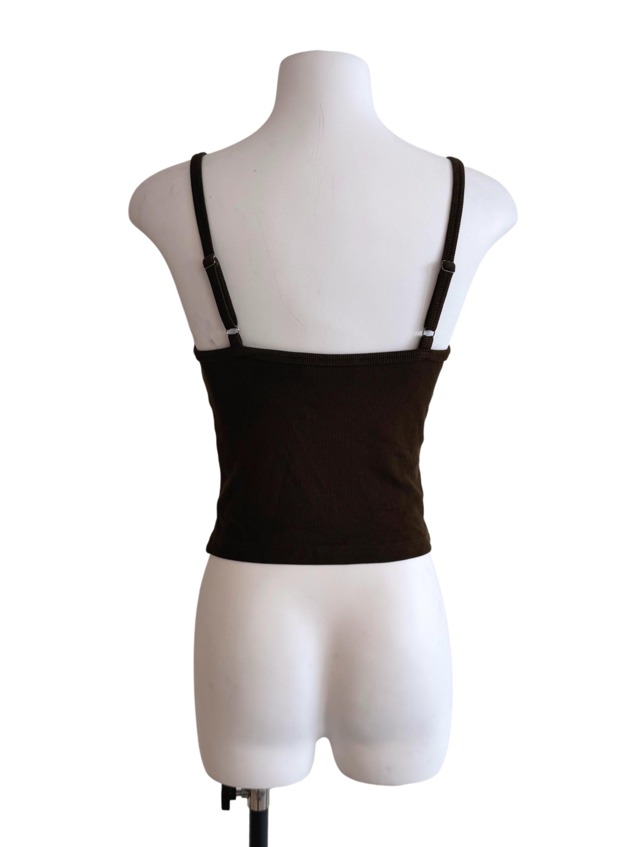 Army Green Lace Striped Crop Top TTR