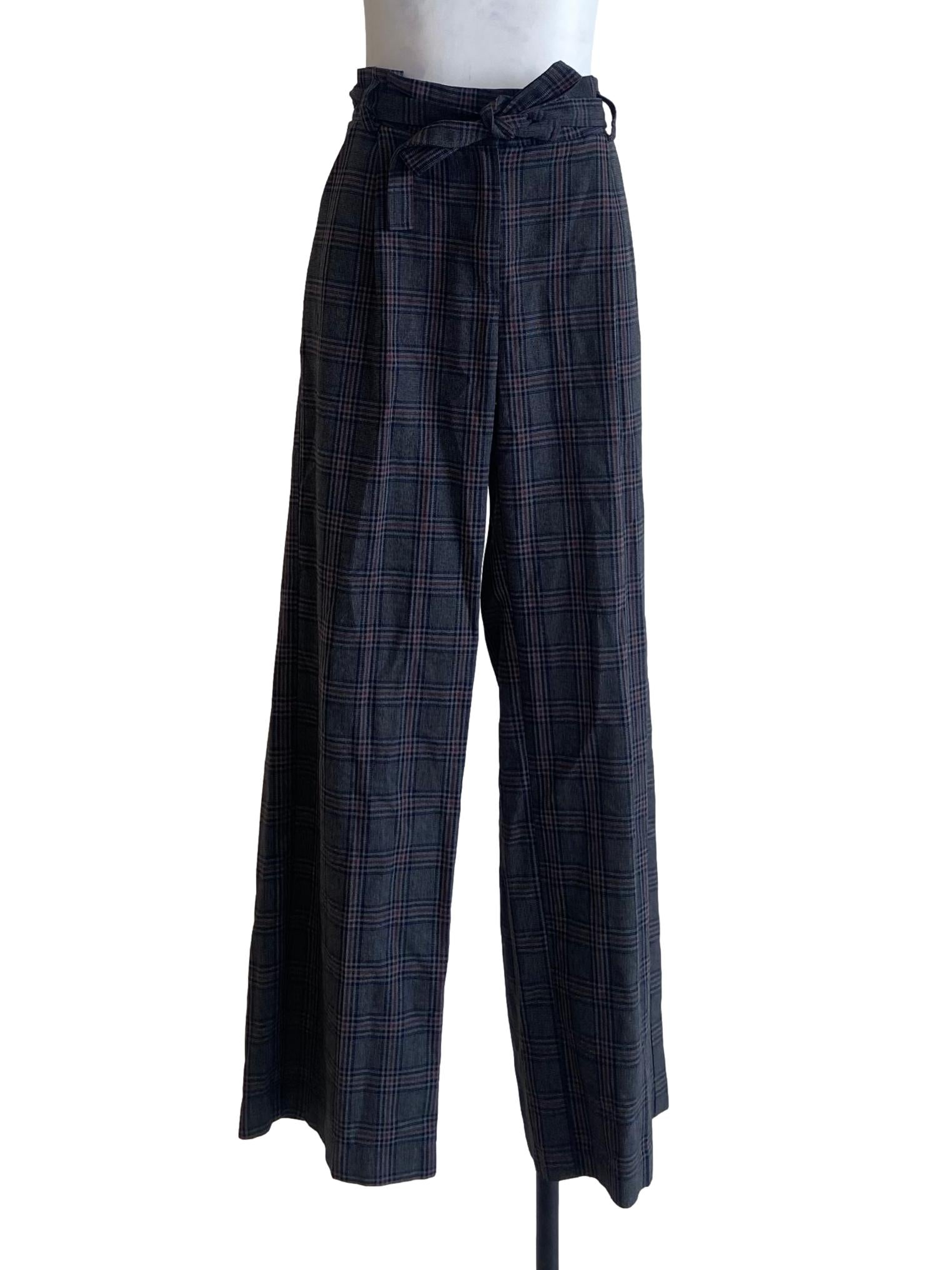 Black & Red Tartan Formal Pants
