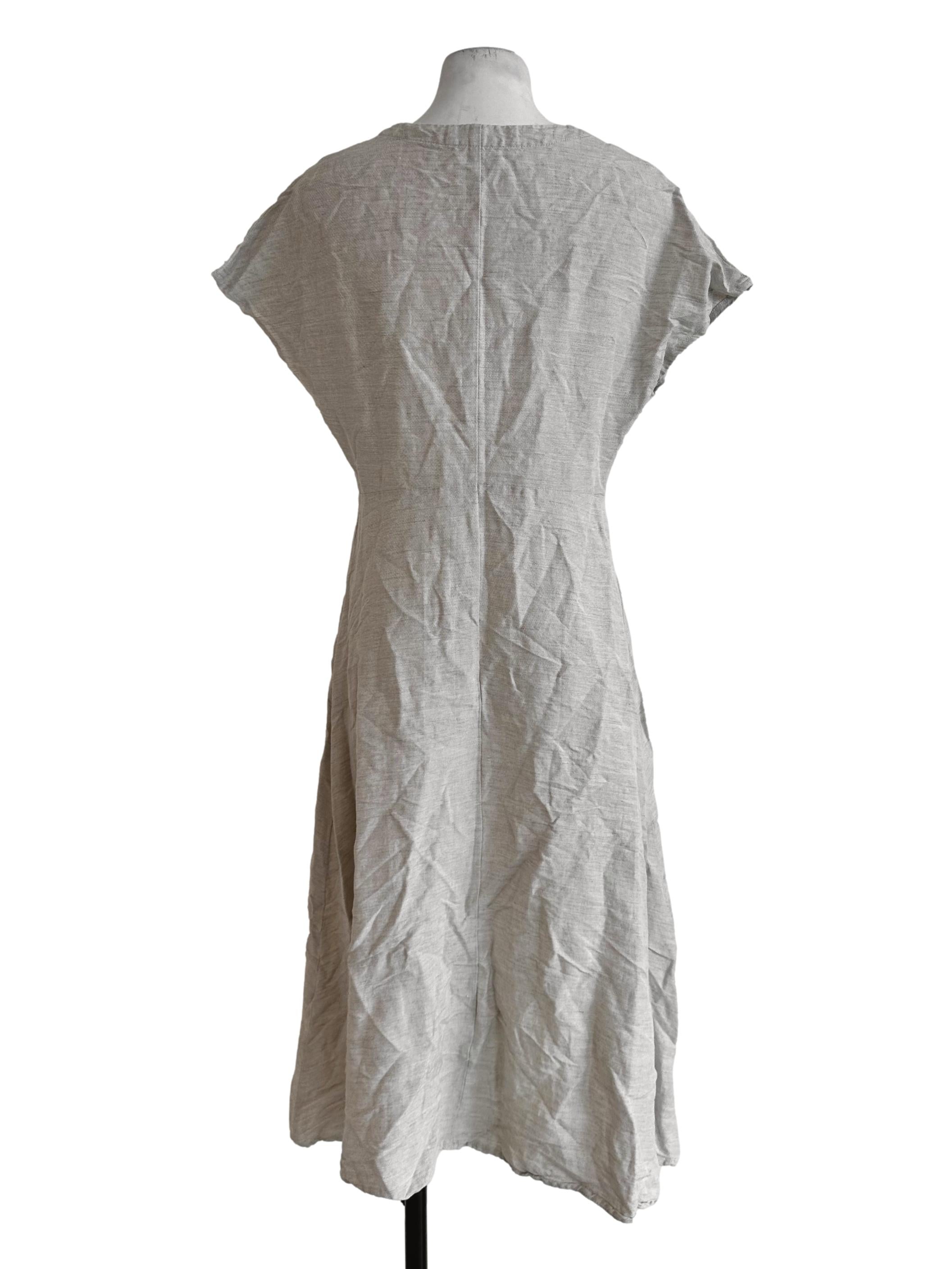 Beige Linen Maxi Dress LB