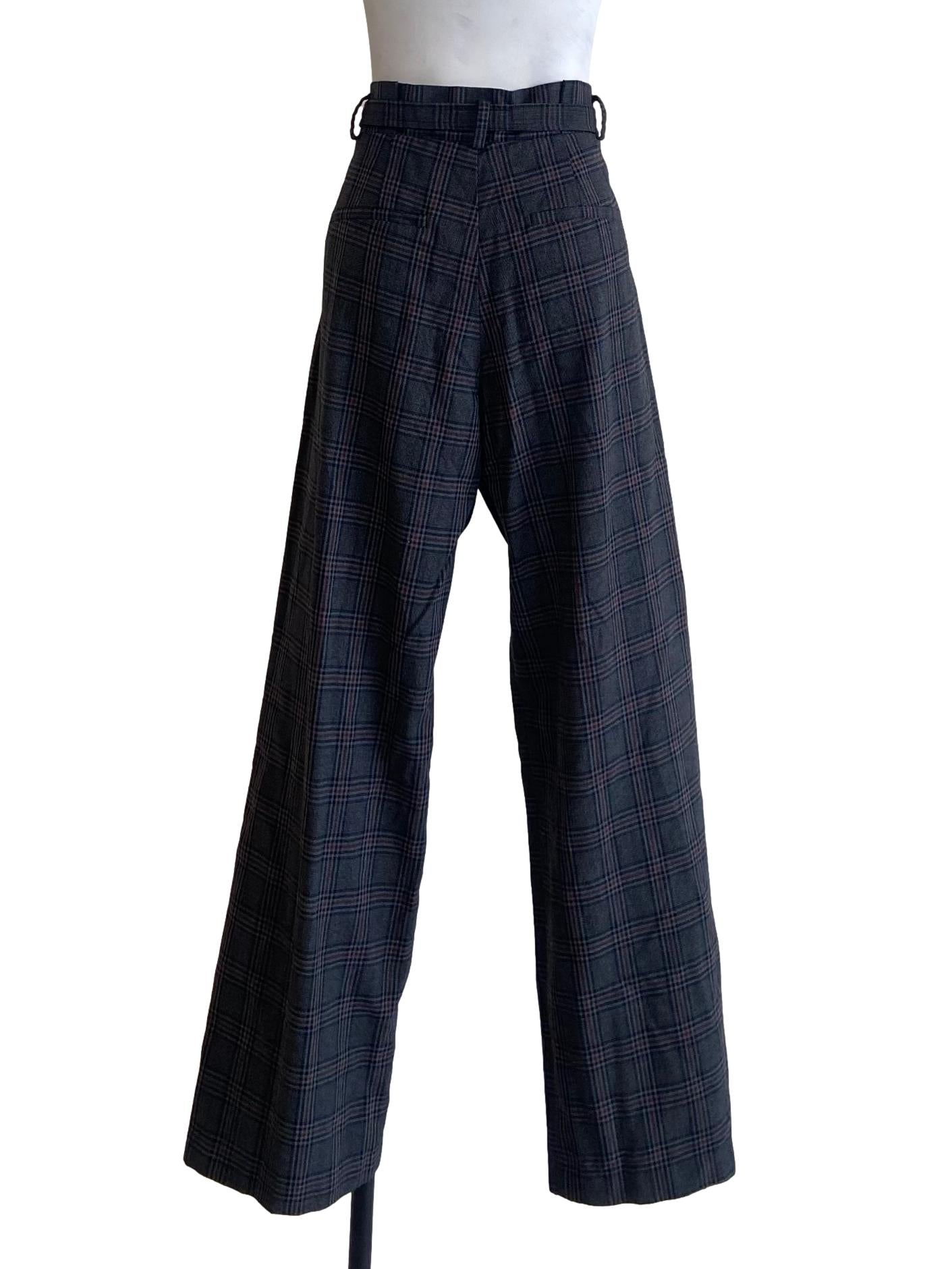 Black & Red Tartan Formal Pants