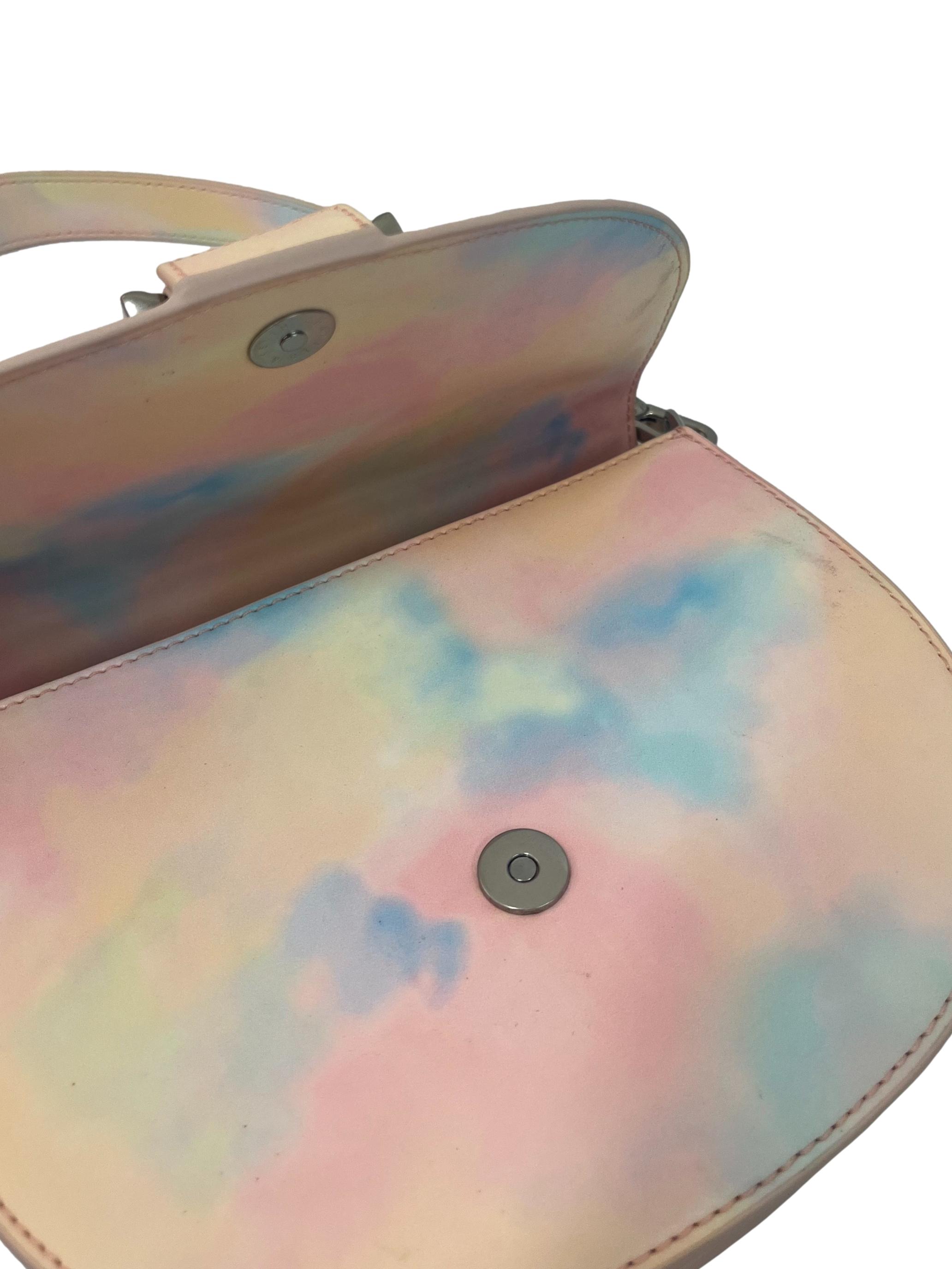 Pastel Gradient Medium Shoulder Bag With Changeable Straps