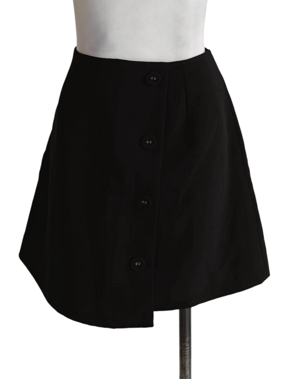 Ebony Black Mini Skirt