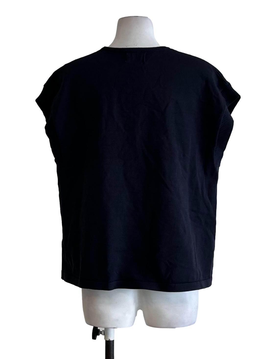 Indigo Blue Sleeveless Knit Top OSN