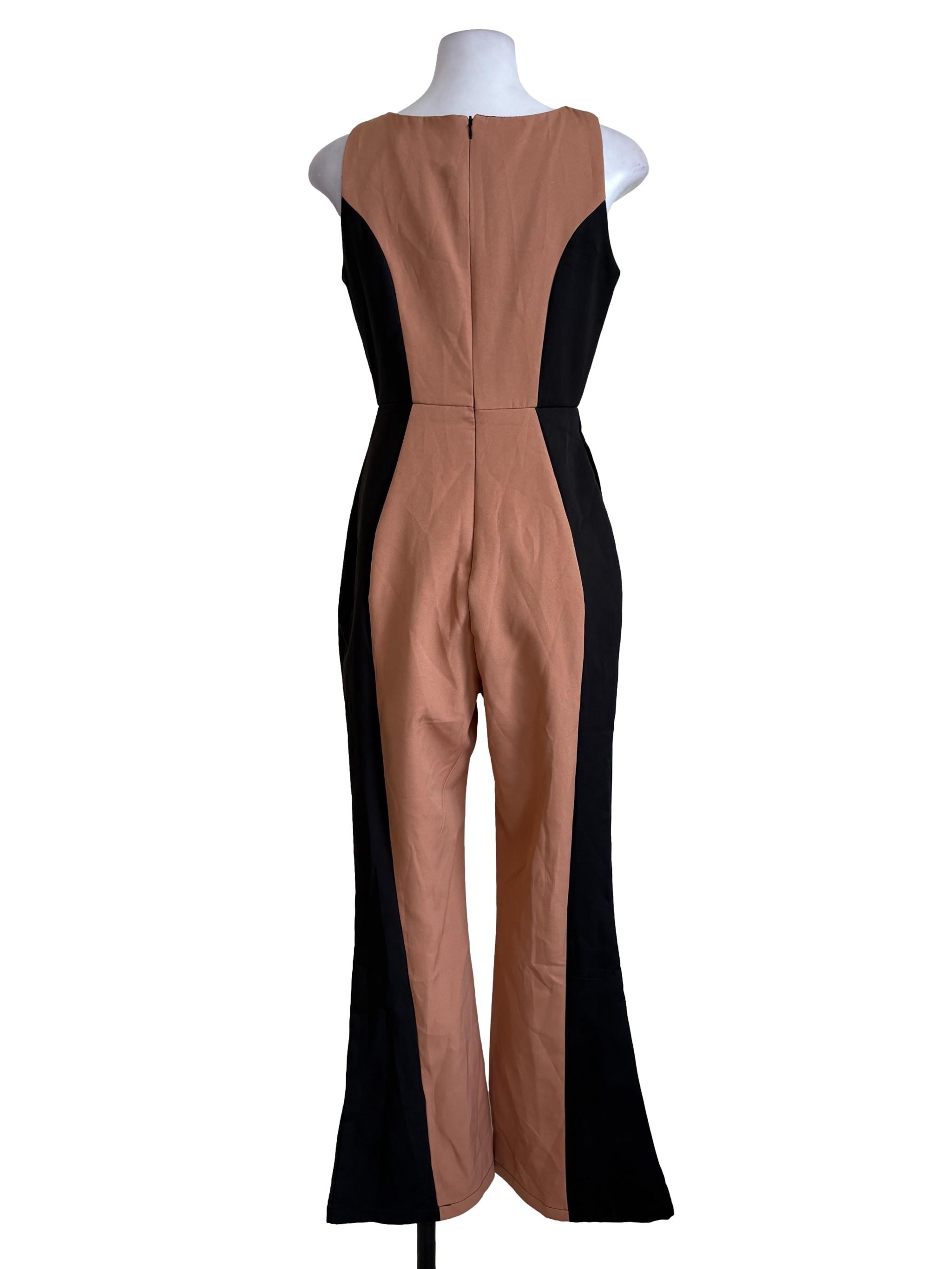 Sepia Black Flare Jumpsuit