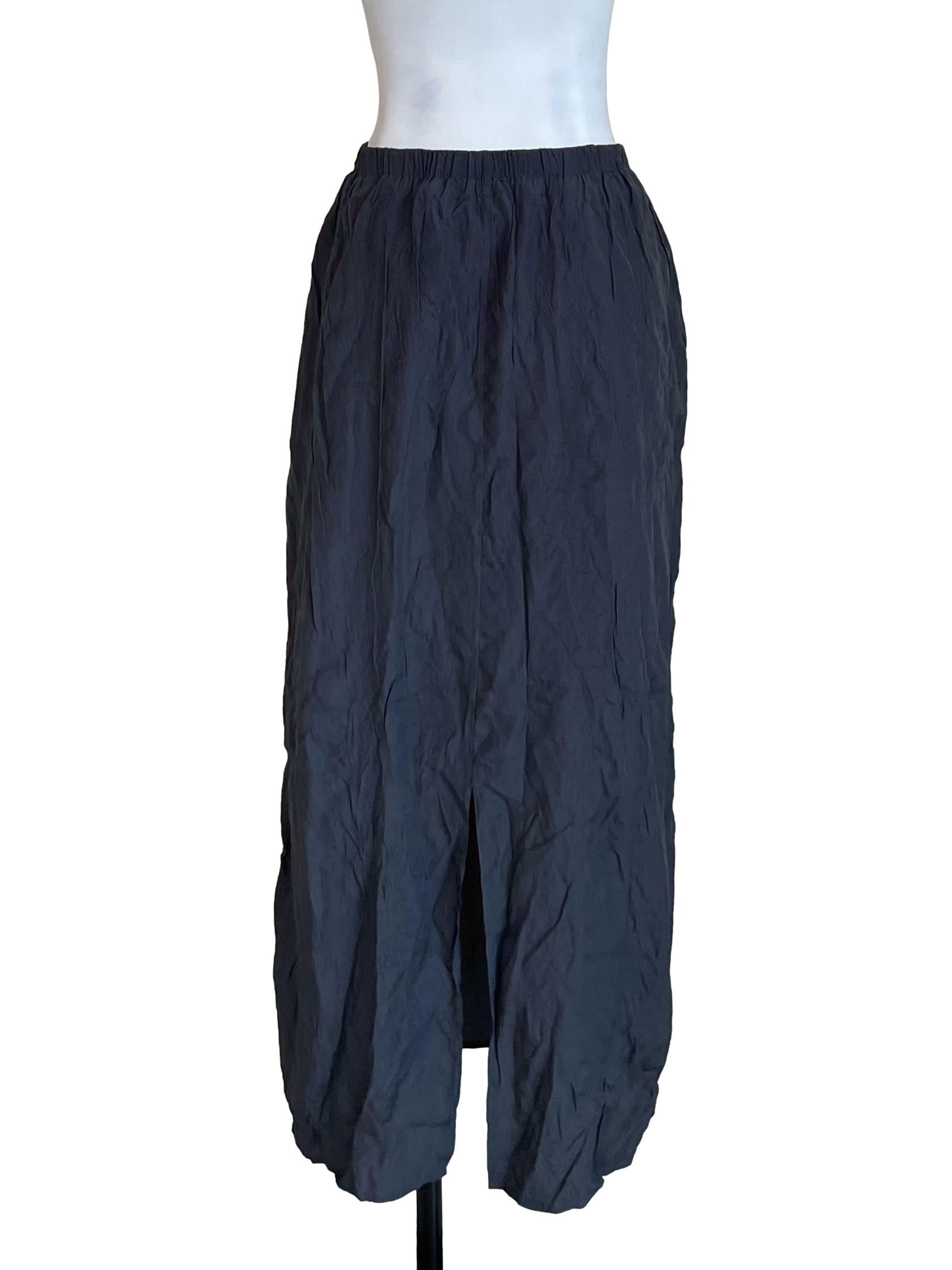 Anchor Grey Elastic Waist Skirt