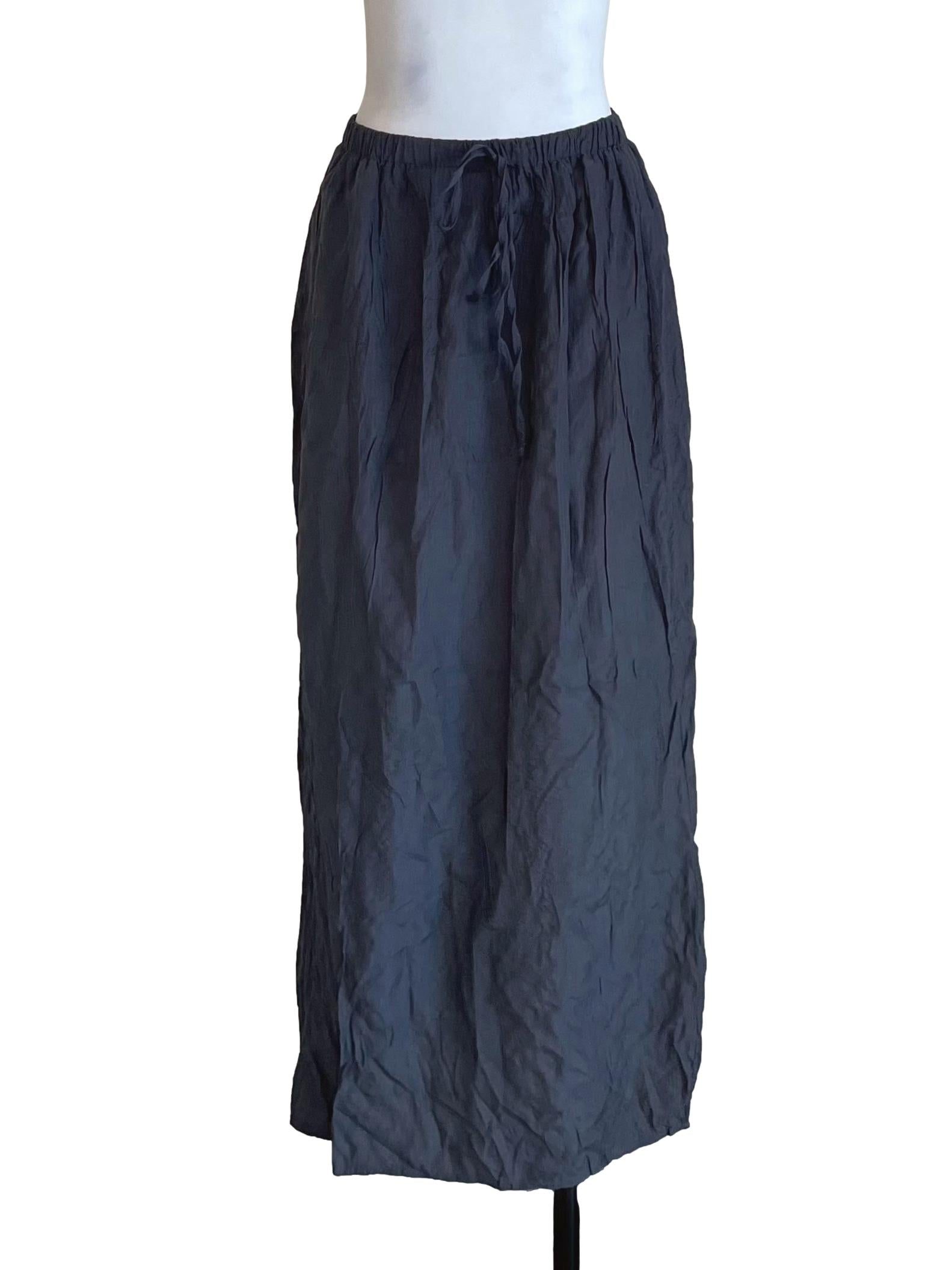 Anchor Grey Elastic Waist Skirt
