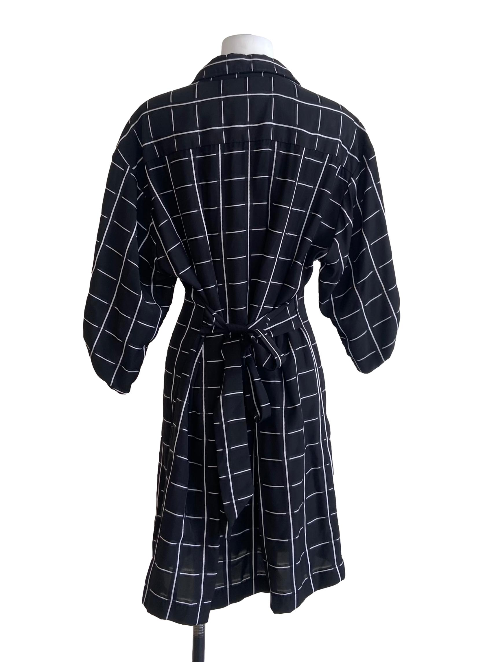 Black & White Window Plaid Dress