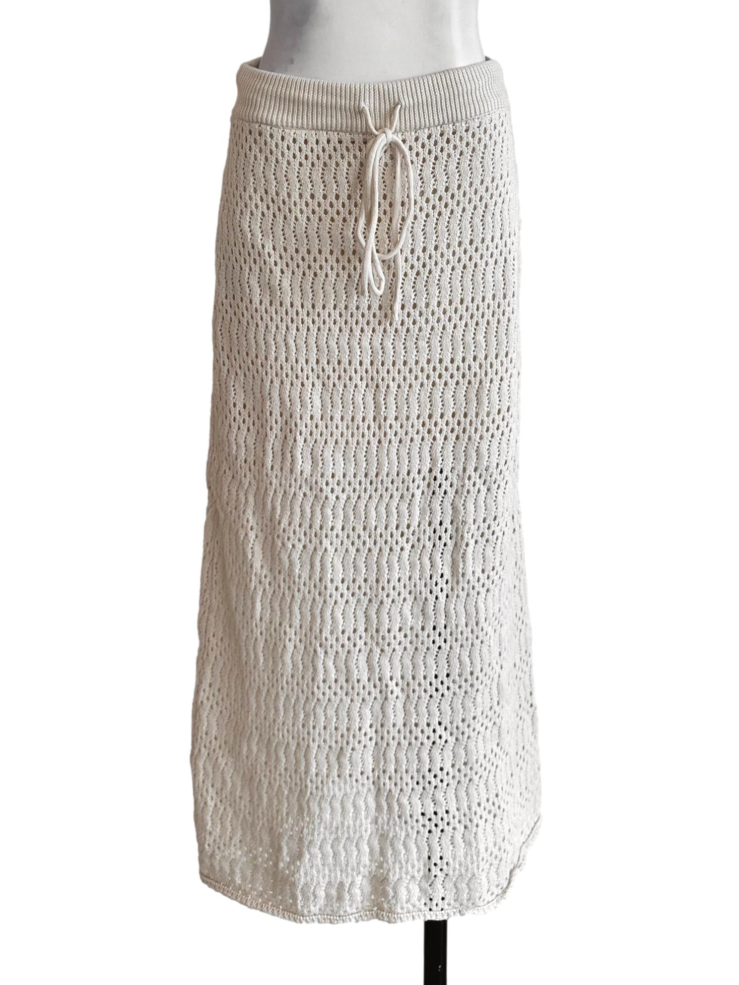 Parmesan Beige Embroidery Skirt