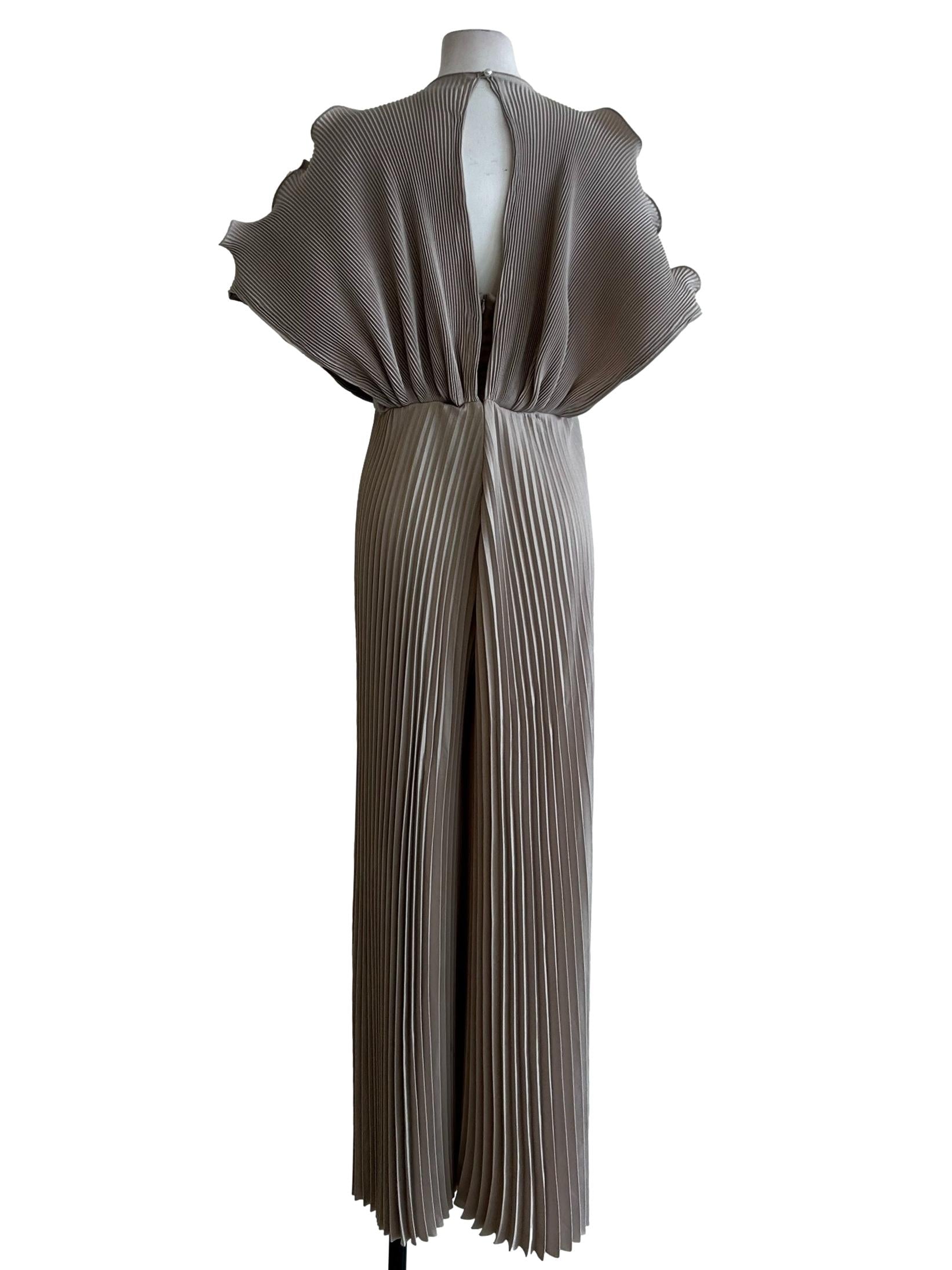 Grey Pleated Jumpsuits
