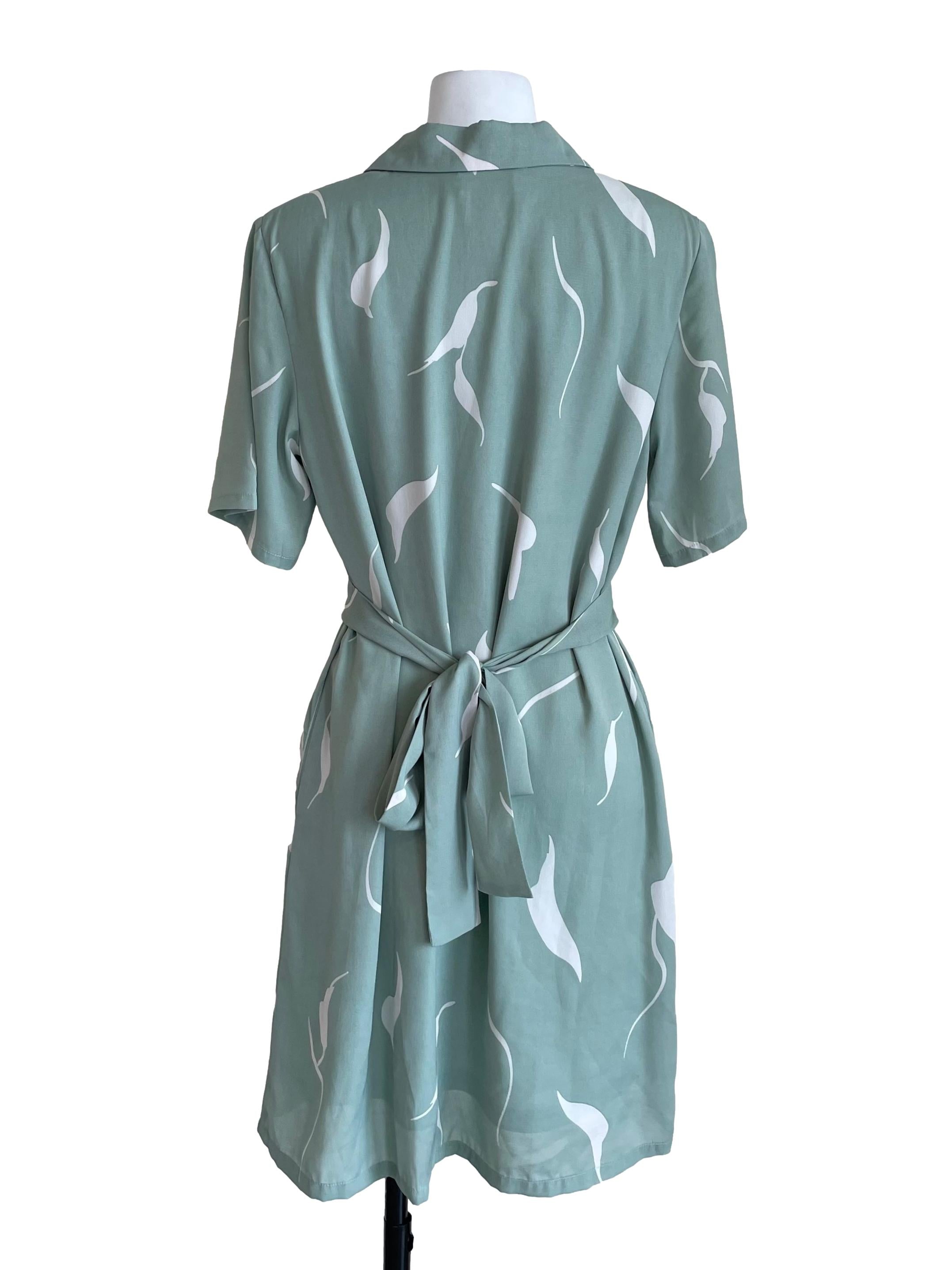 Pistachio Green Double Breasted Suit Dress