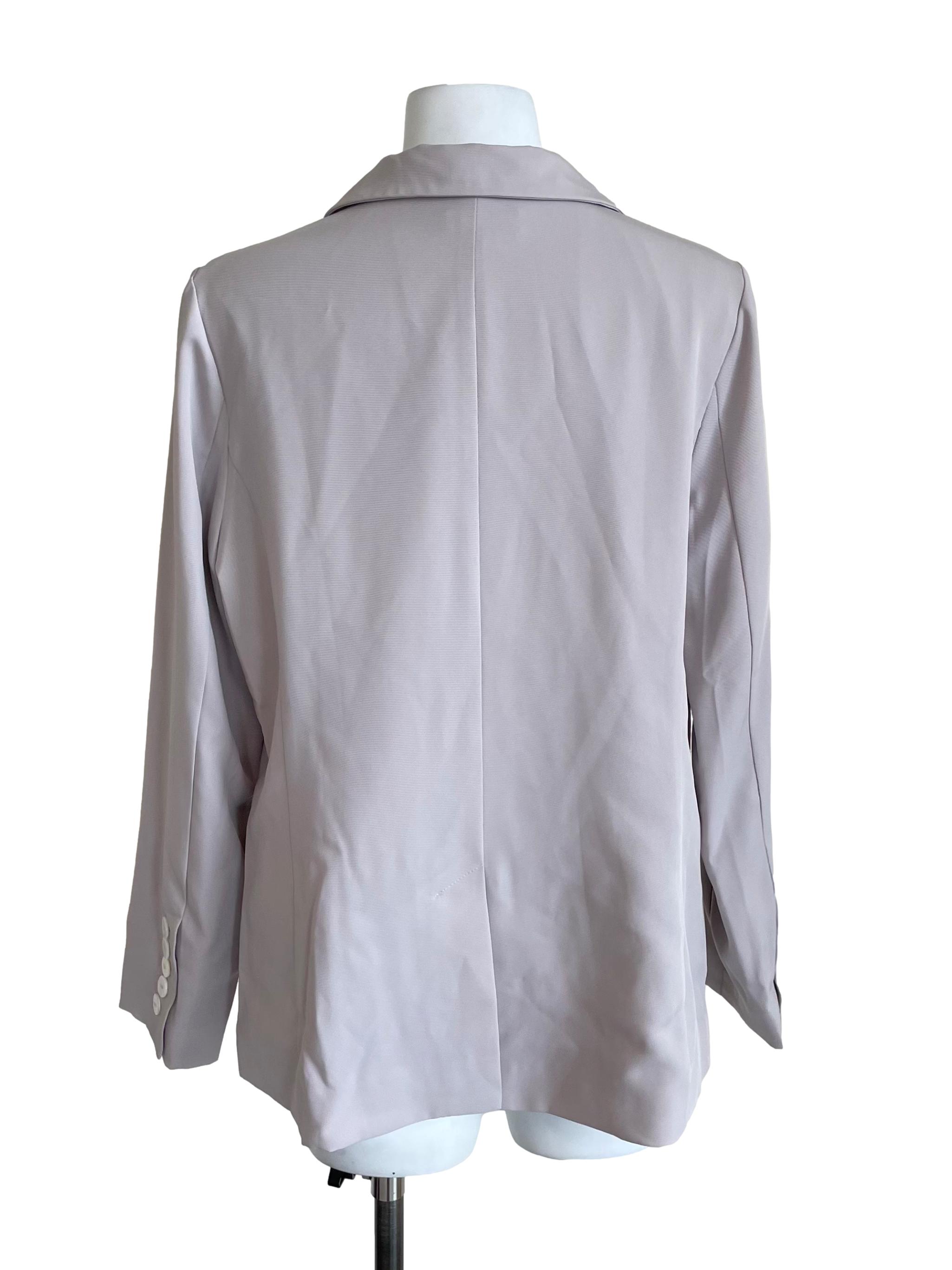 Pale Lilac Single Breasted Blazer