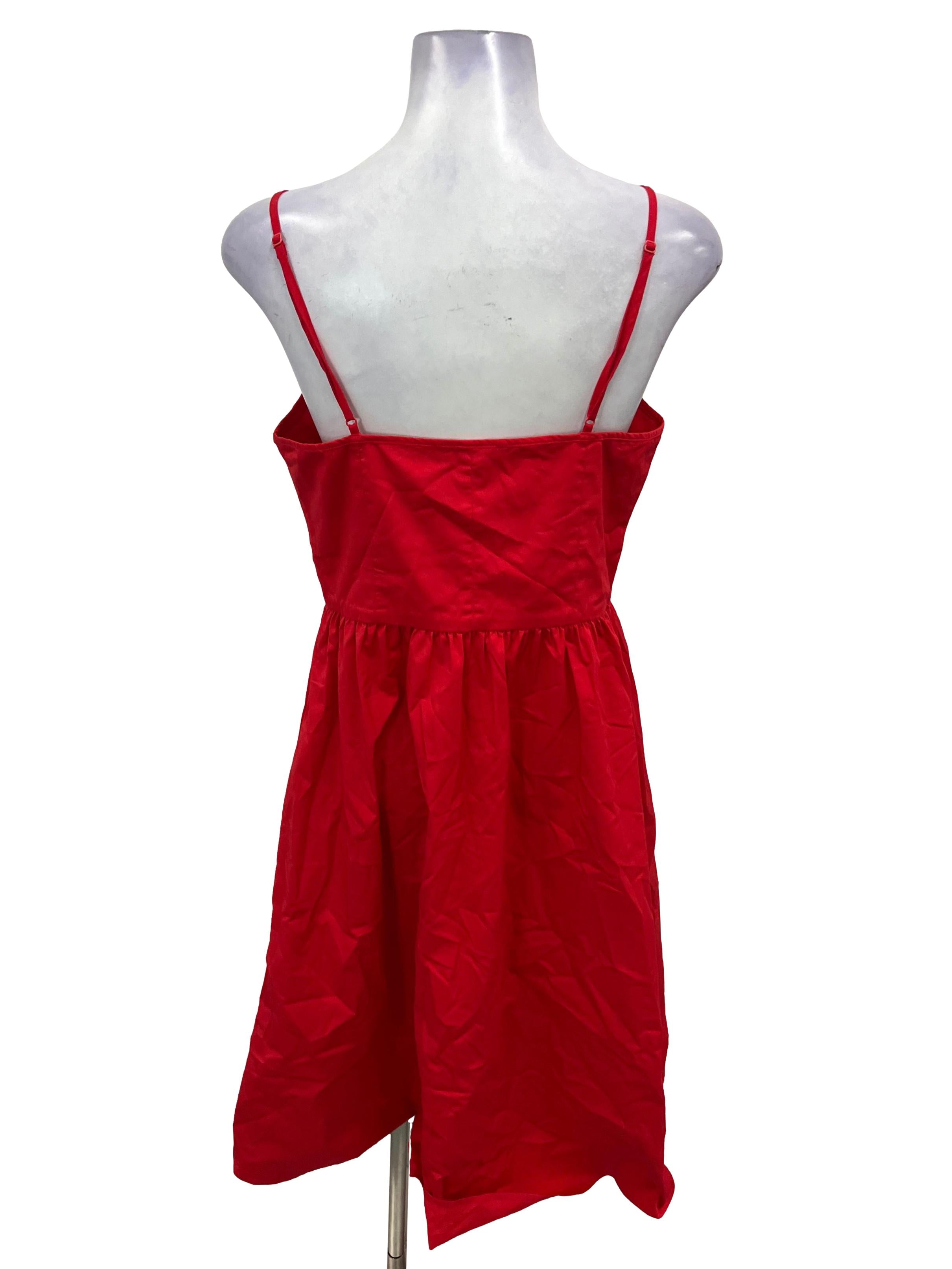 Red Cami Dropwaist Dress