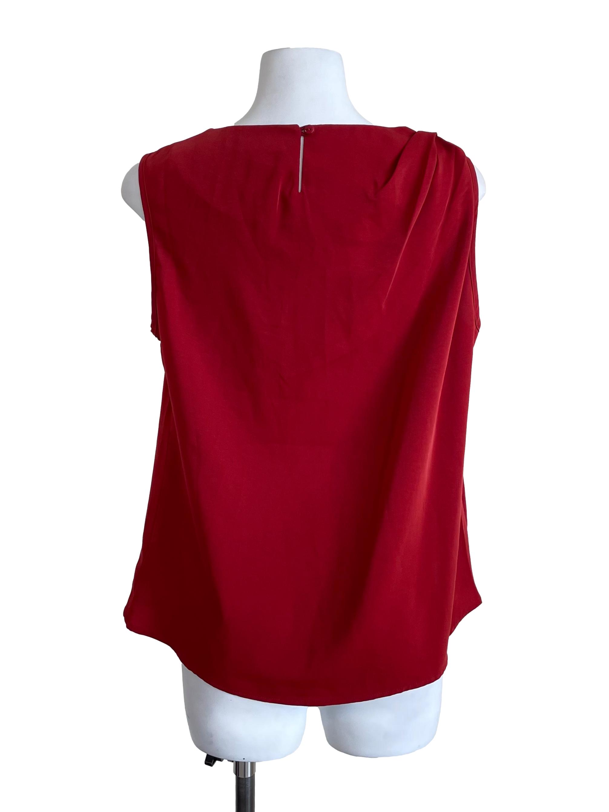 Scarlet Draped Tent Top