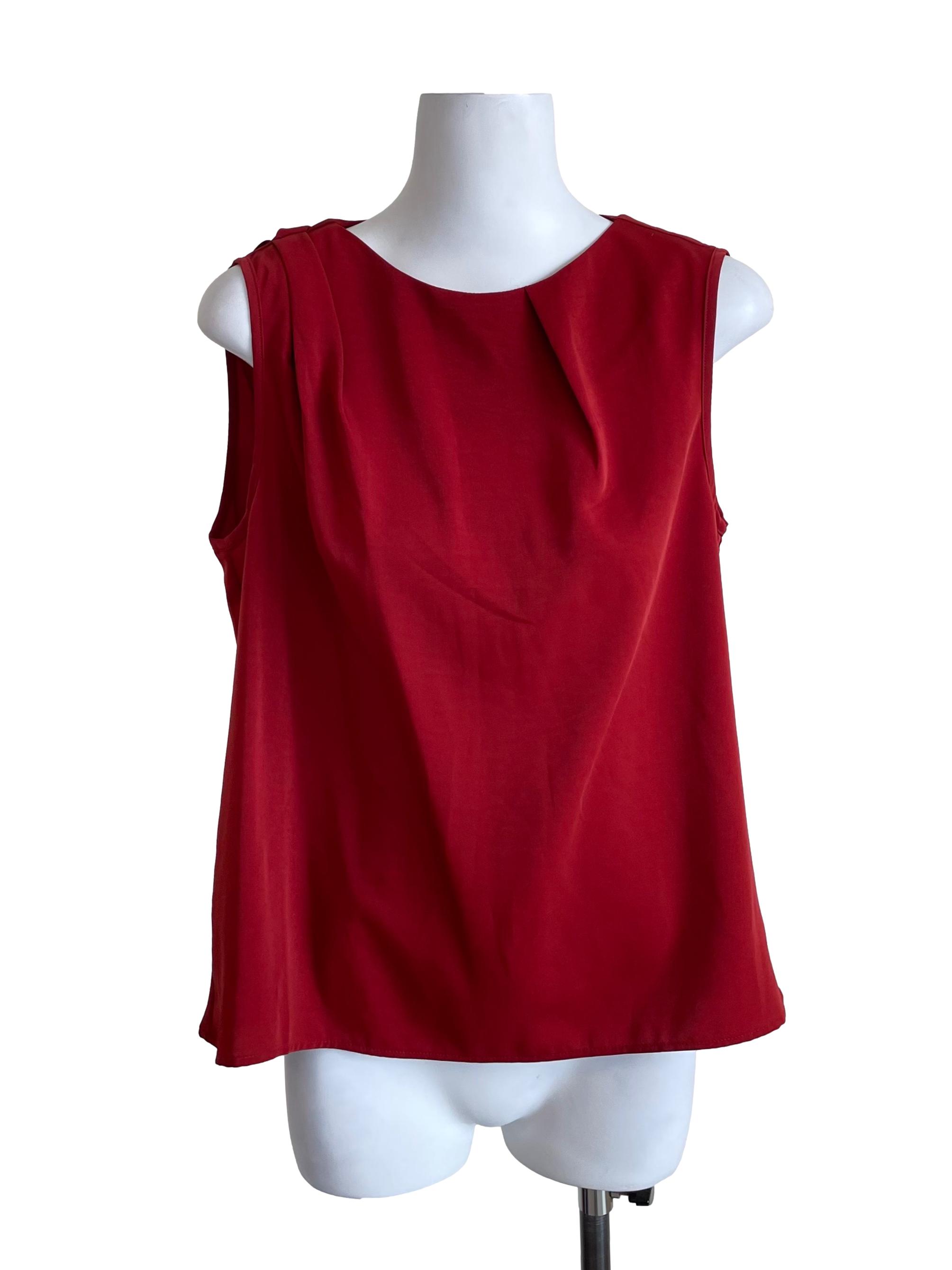 Scarlet Draped Tent Top