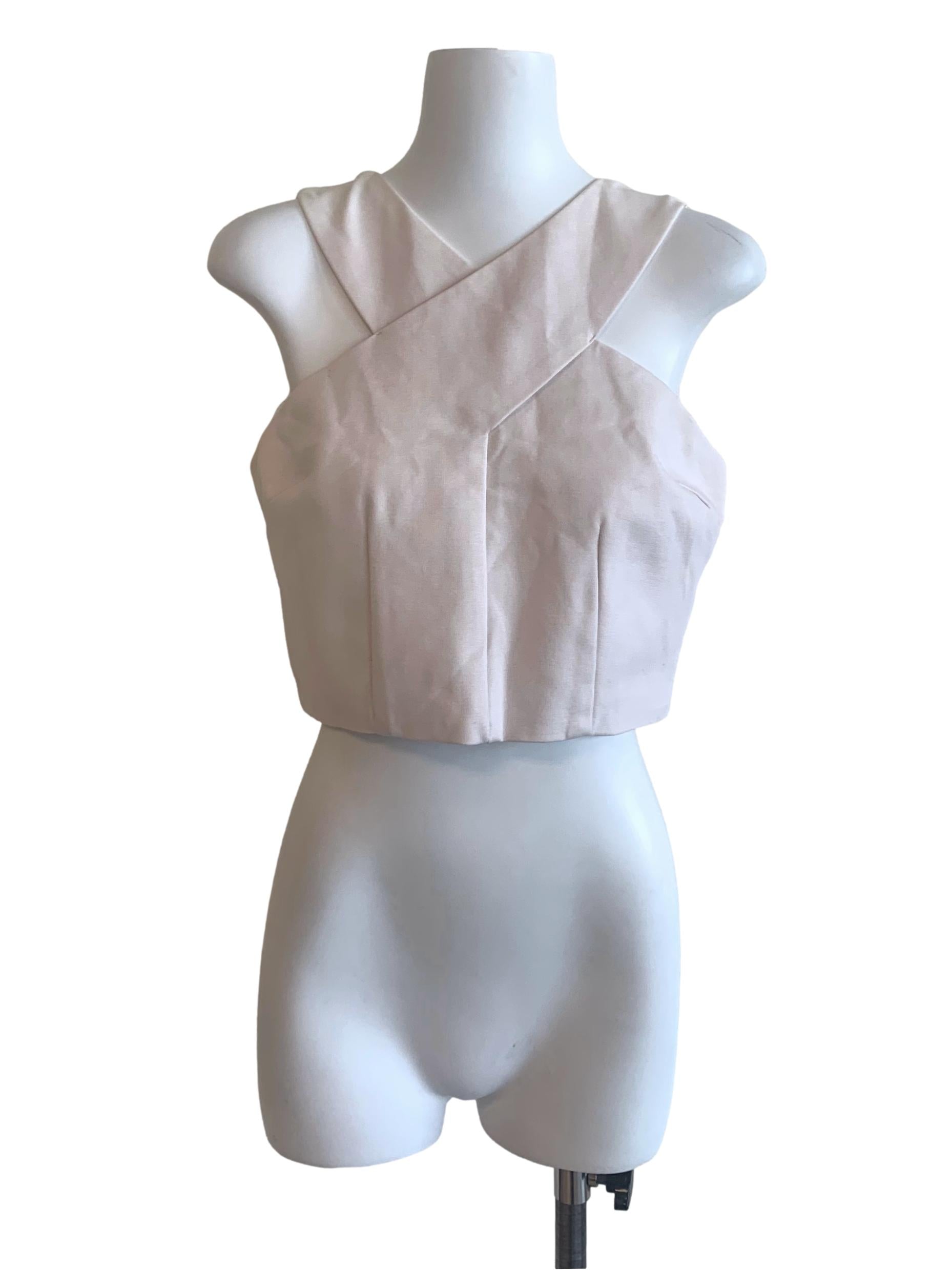 Pearl White Sleeveless Top