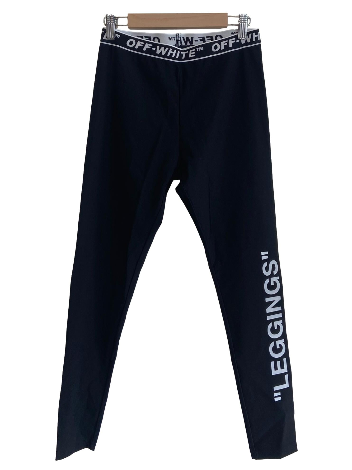 Black Logo Leggings