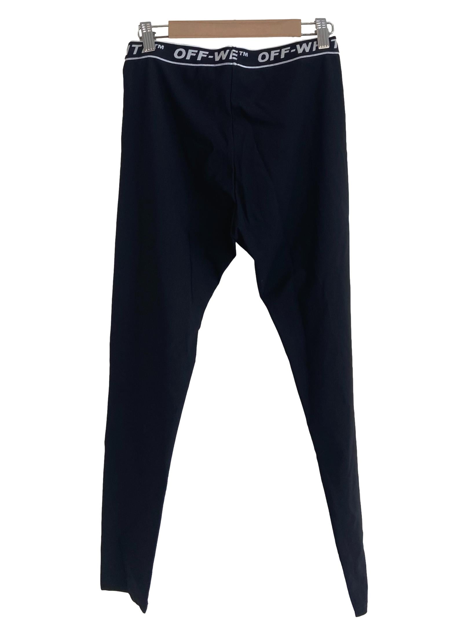 Black Logo Leggings
