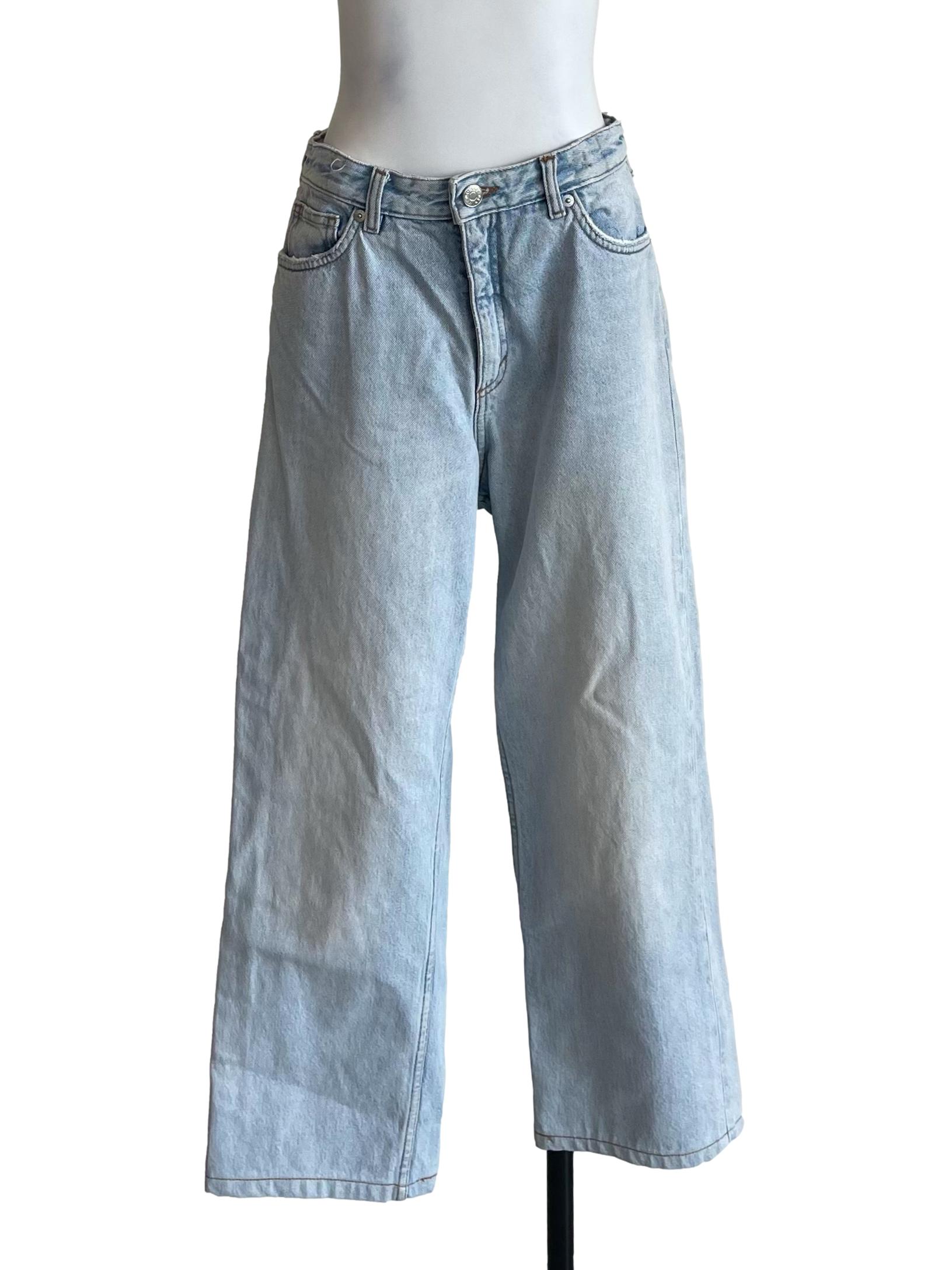 Light Blue Wide Leg Jeans
