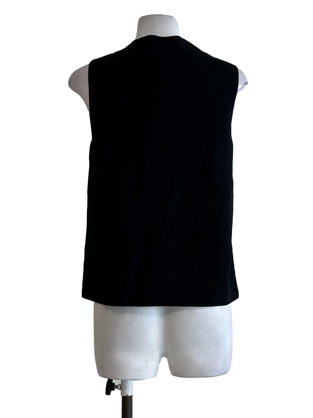 Black Knit Boat Neck Top