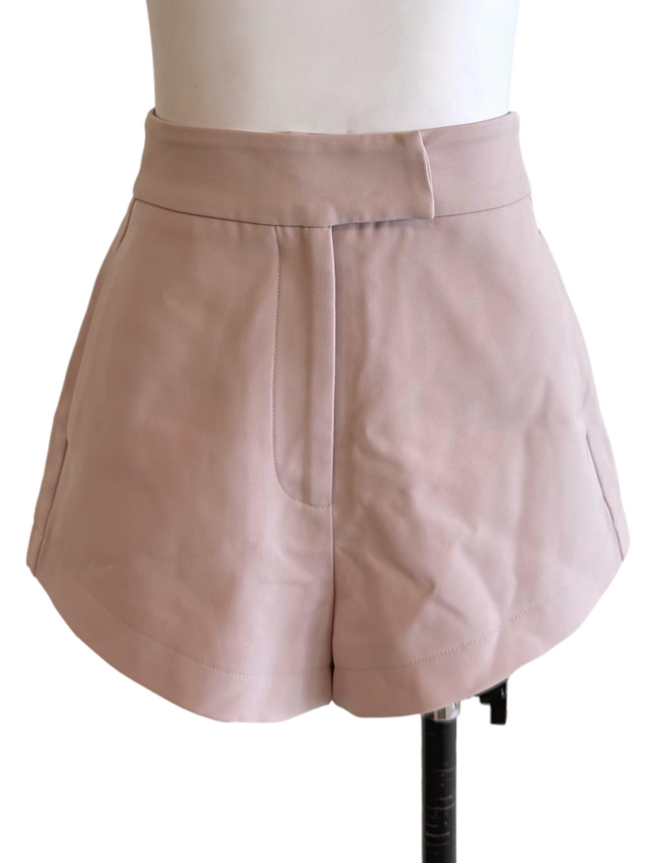 Light Rose Pink High Waist Shorts