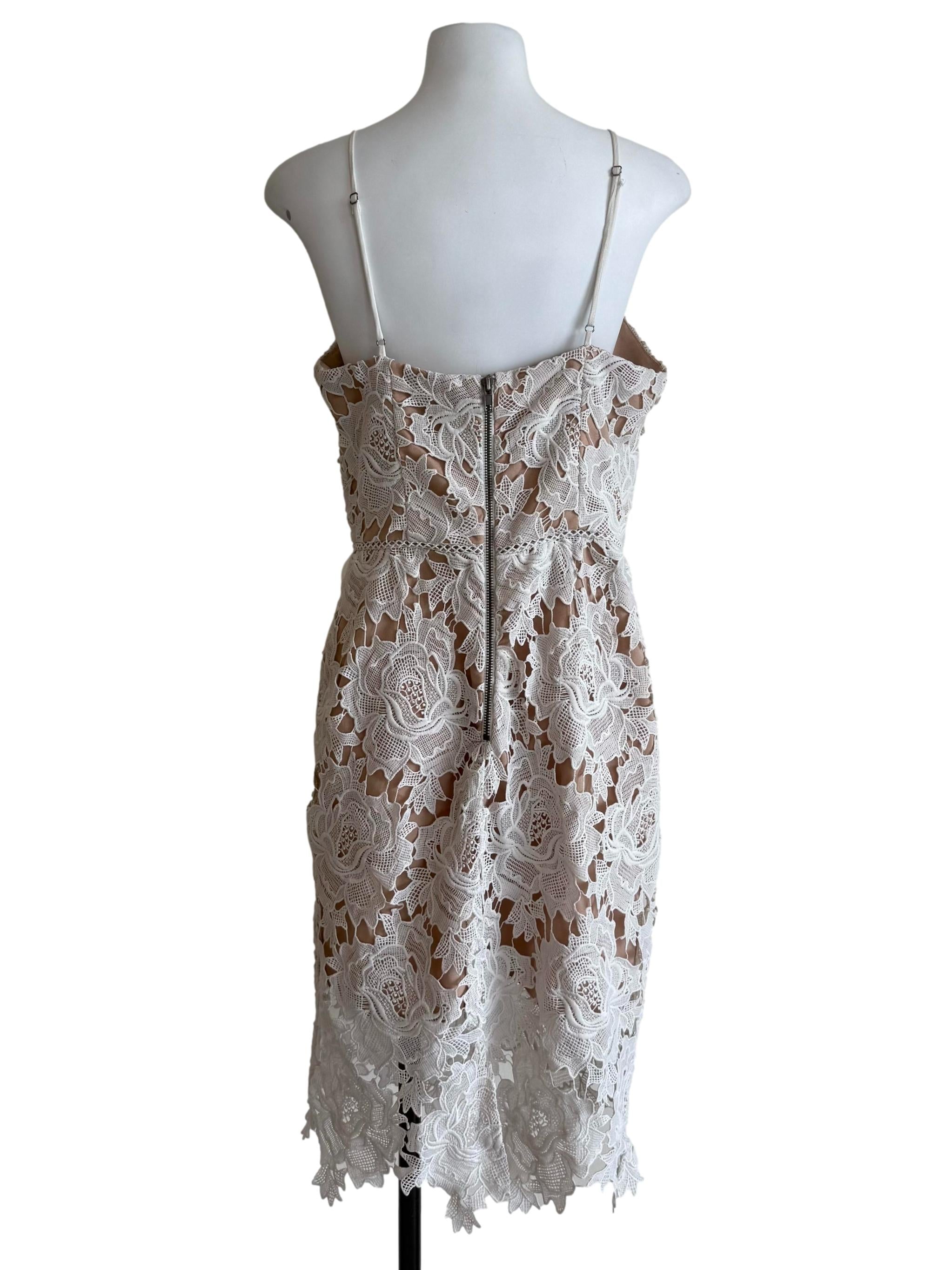 White Embroidery Halter Neck Sheath Dress