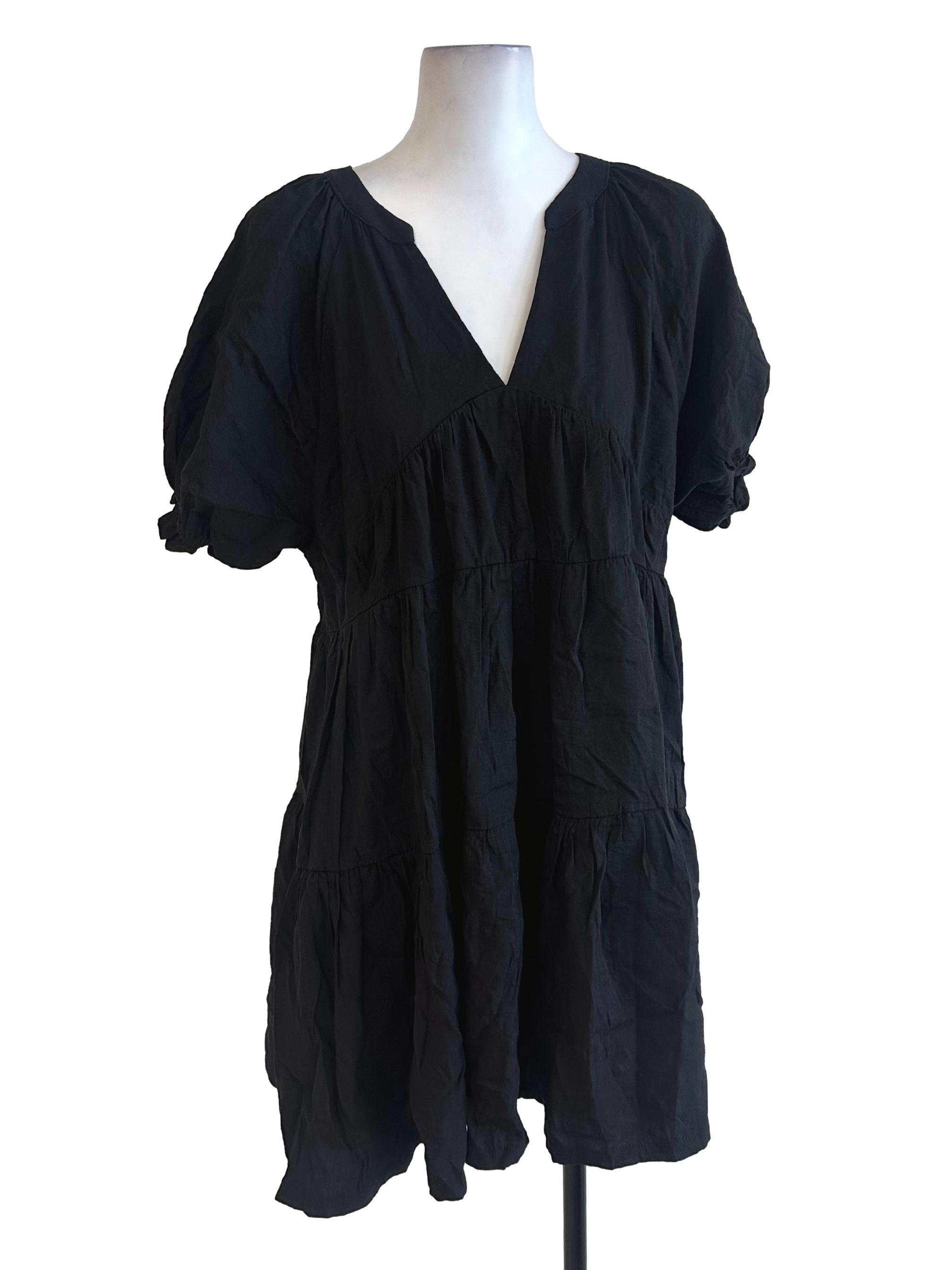 Black Tiered Dress