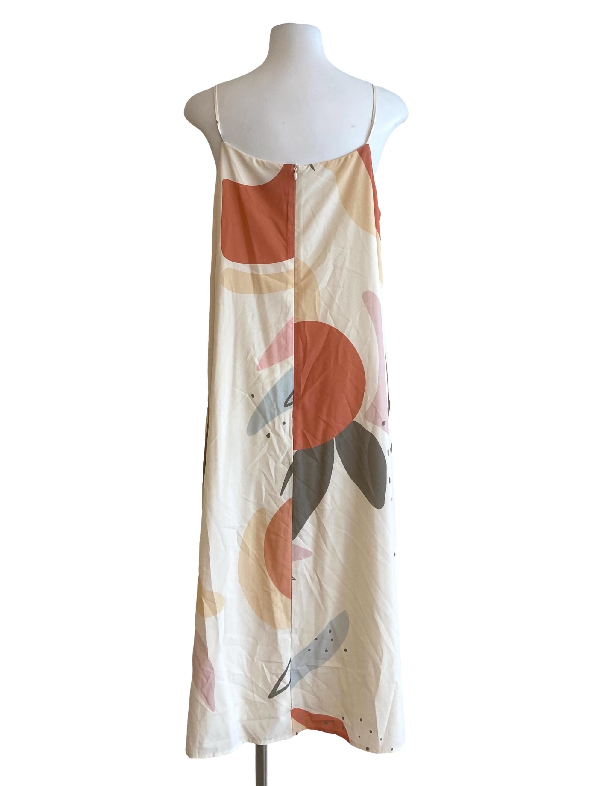 Parchment Beige Spaghetti Straps Slip Dress