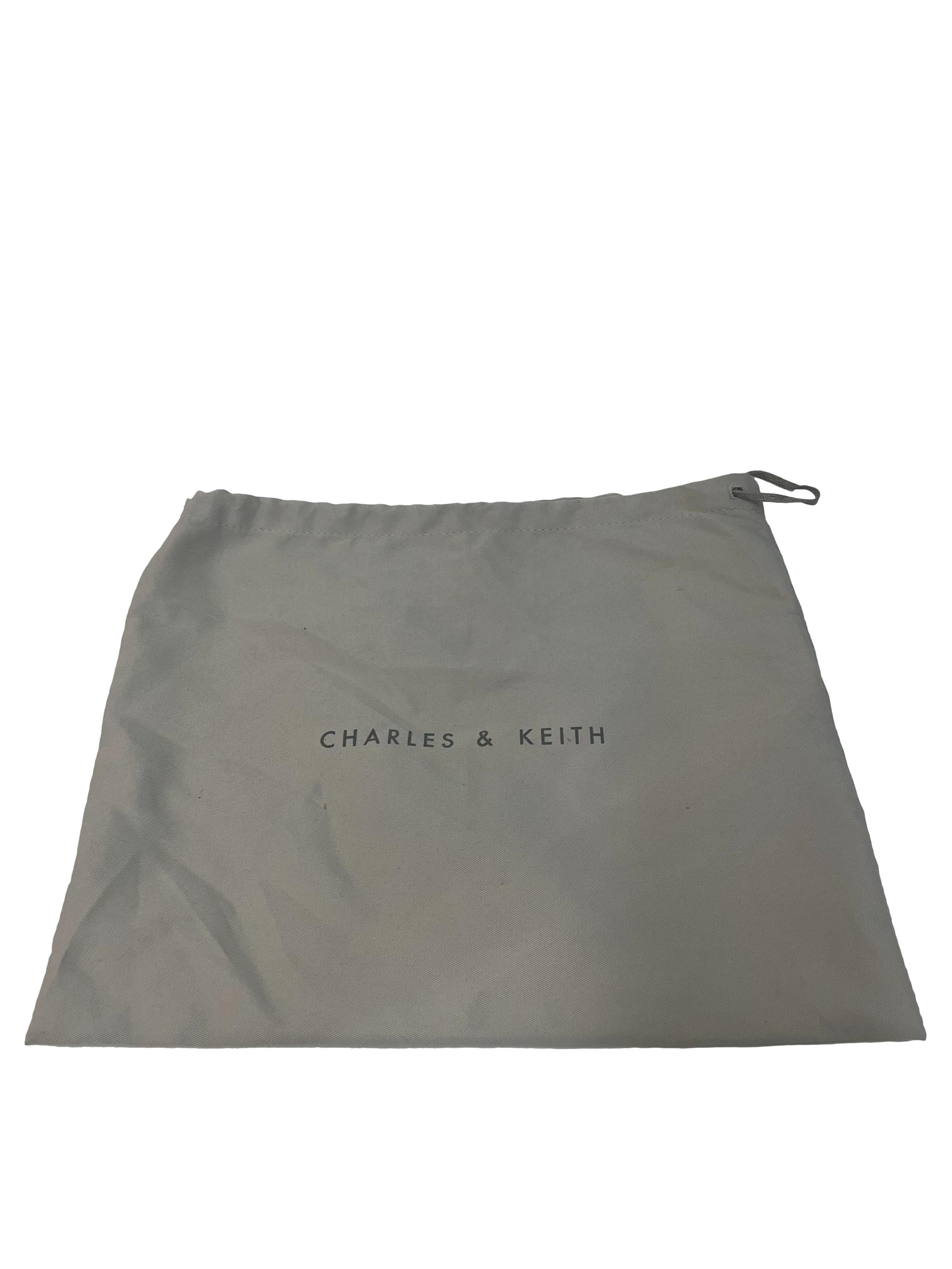 Brown Tartan Small Shoulder Bag With Chain Straps