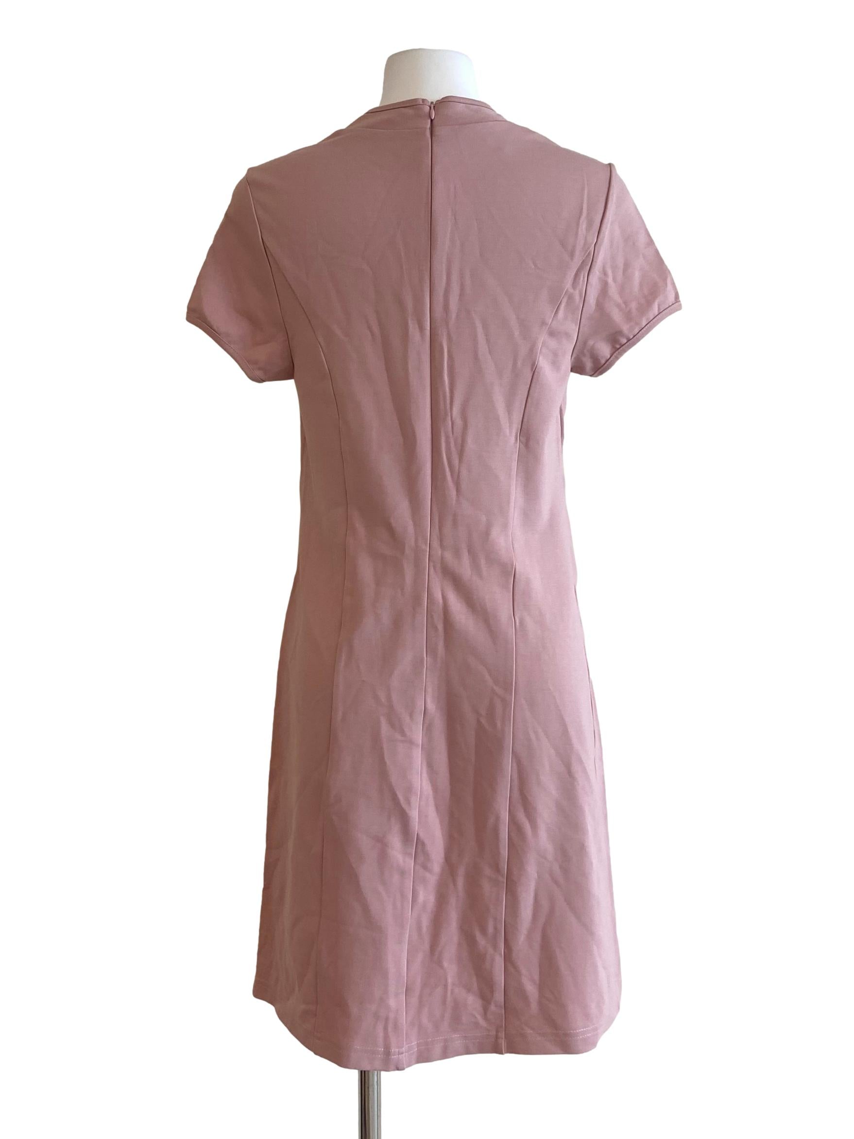 Watermelon Pink & Floral Shift Dress