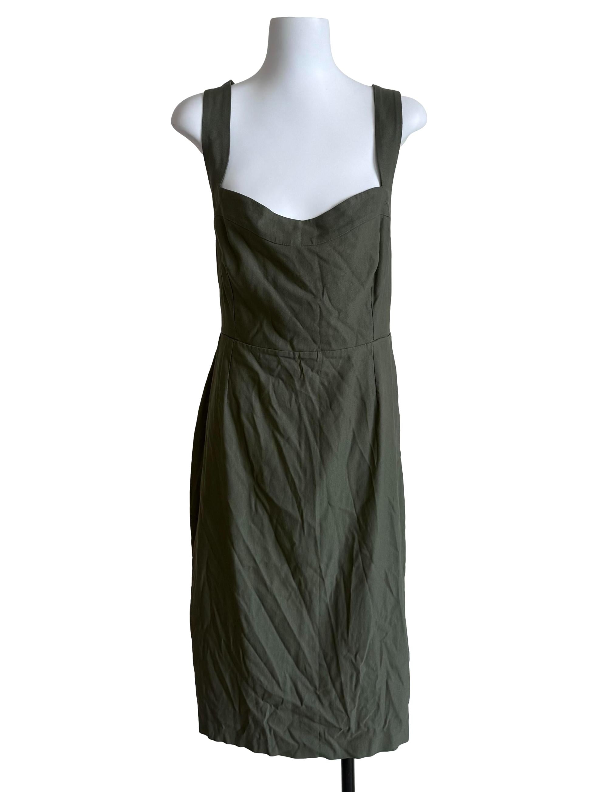 Dusty Olive Tube Dress