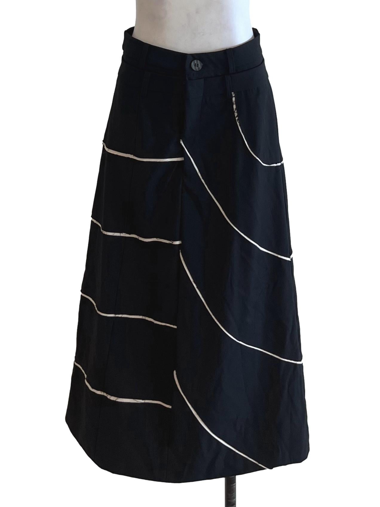 Black High-Waisted Pencil Skirt