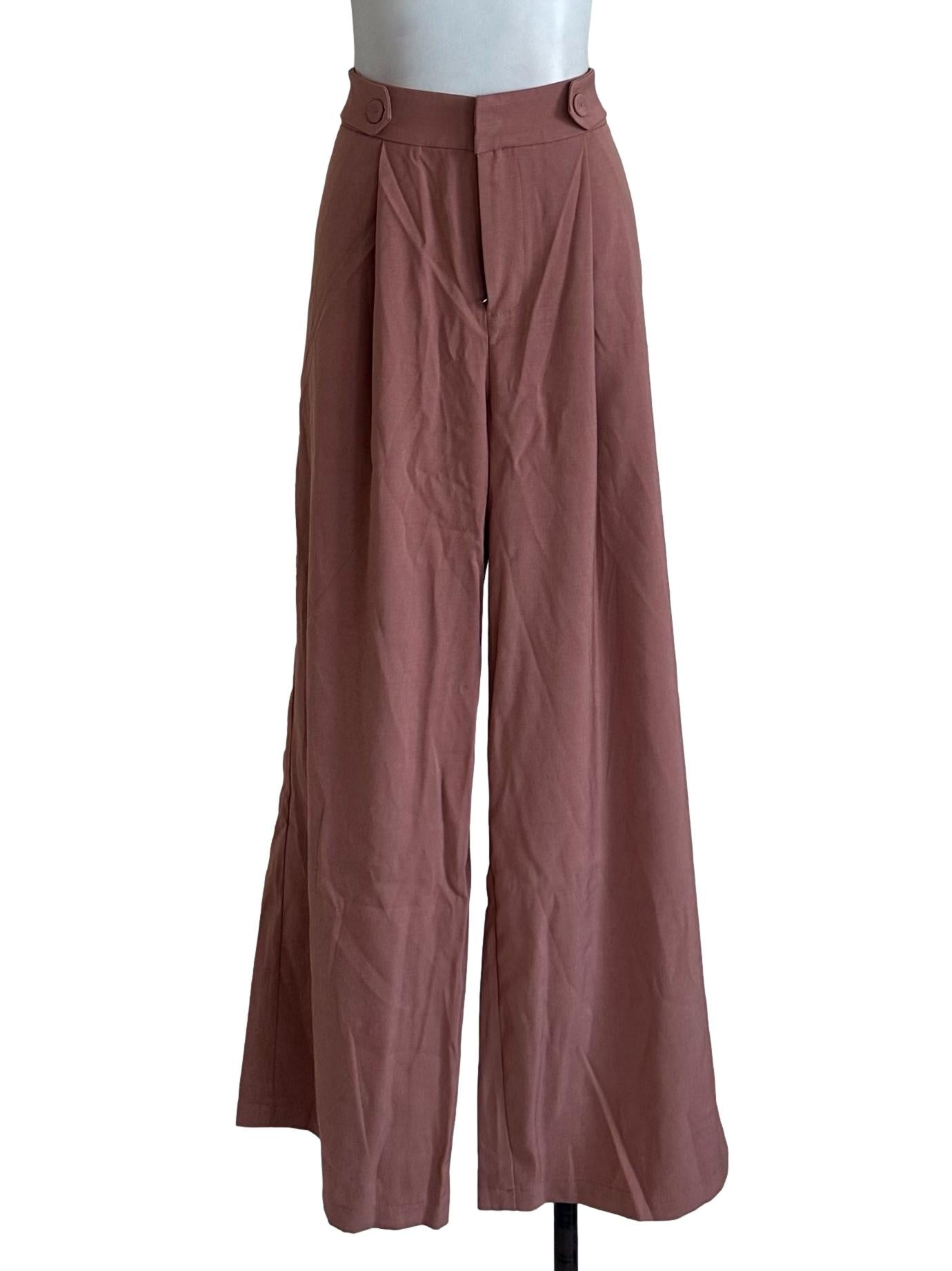 Coral Pink Formal Long Pants
