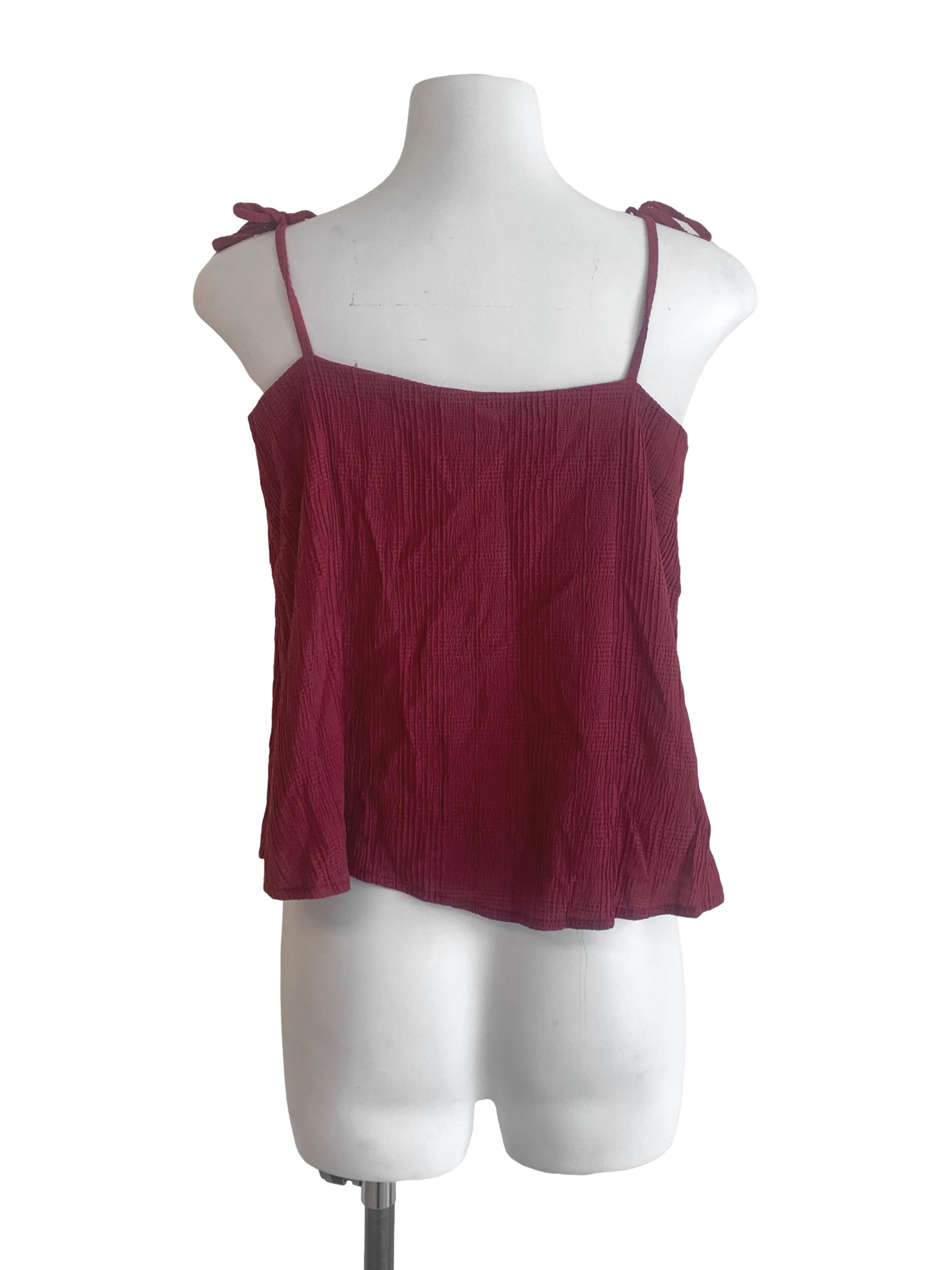 Ruby Red Spaghetti Strap Top