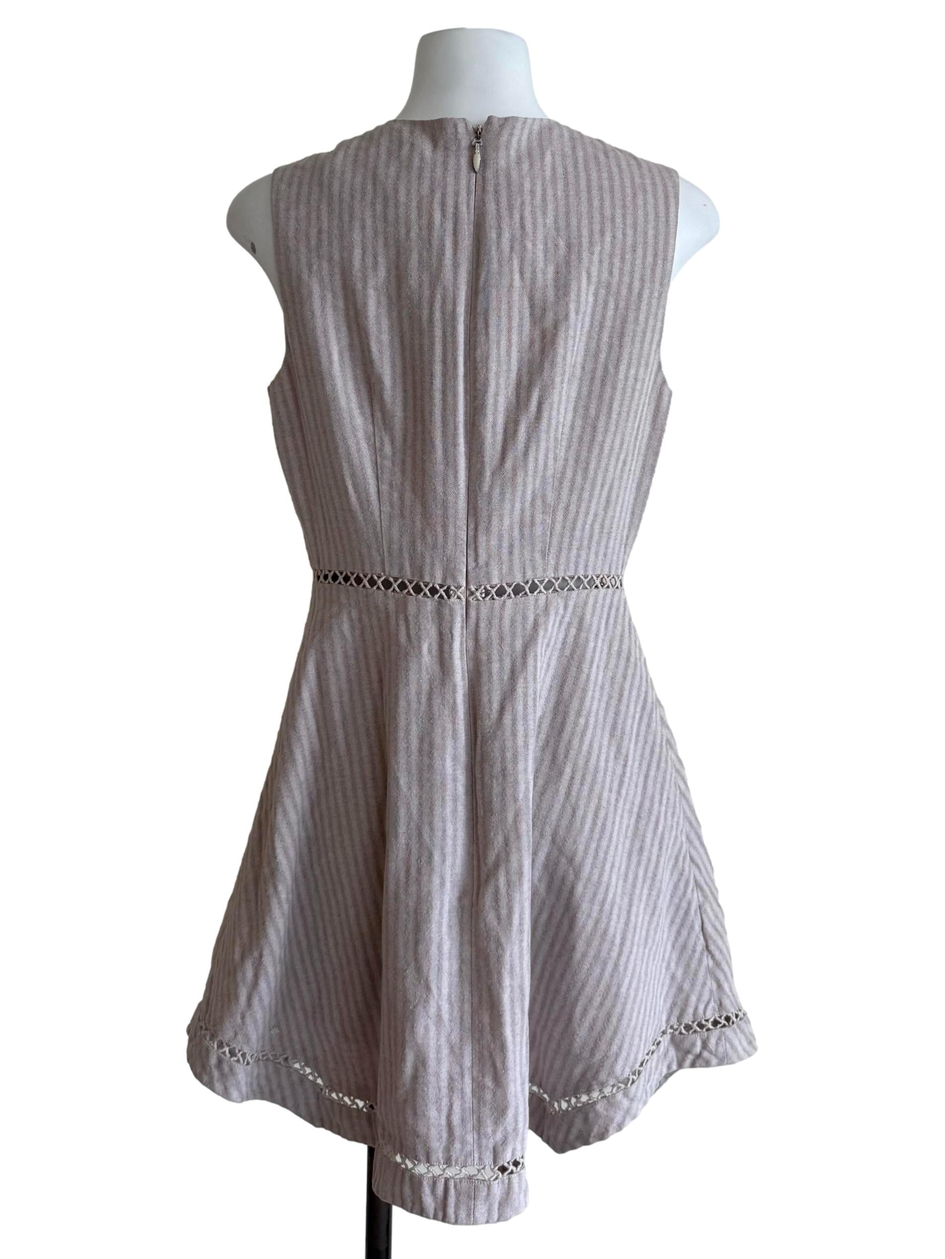 Crepe Hollow Overlay Dress