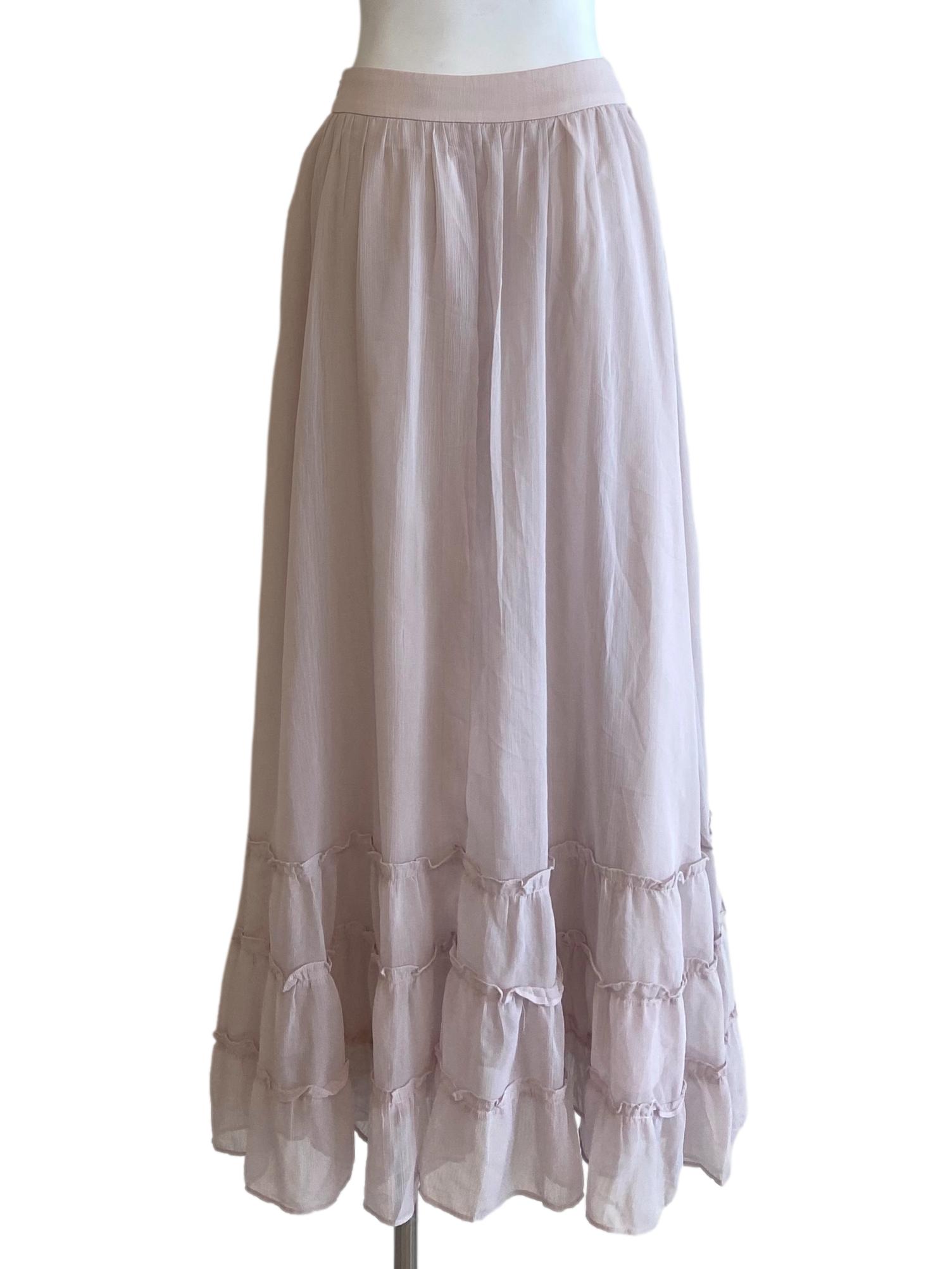 Purple Ruffles Circle Skirts