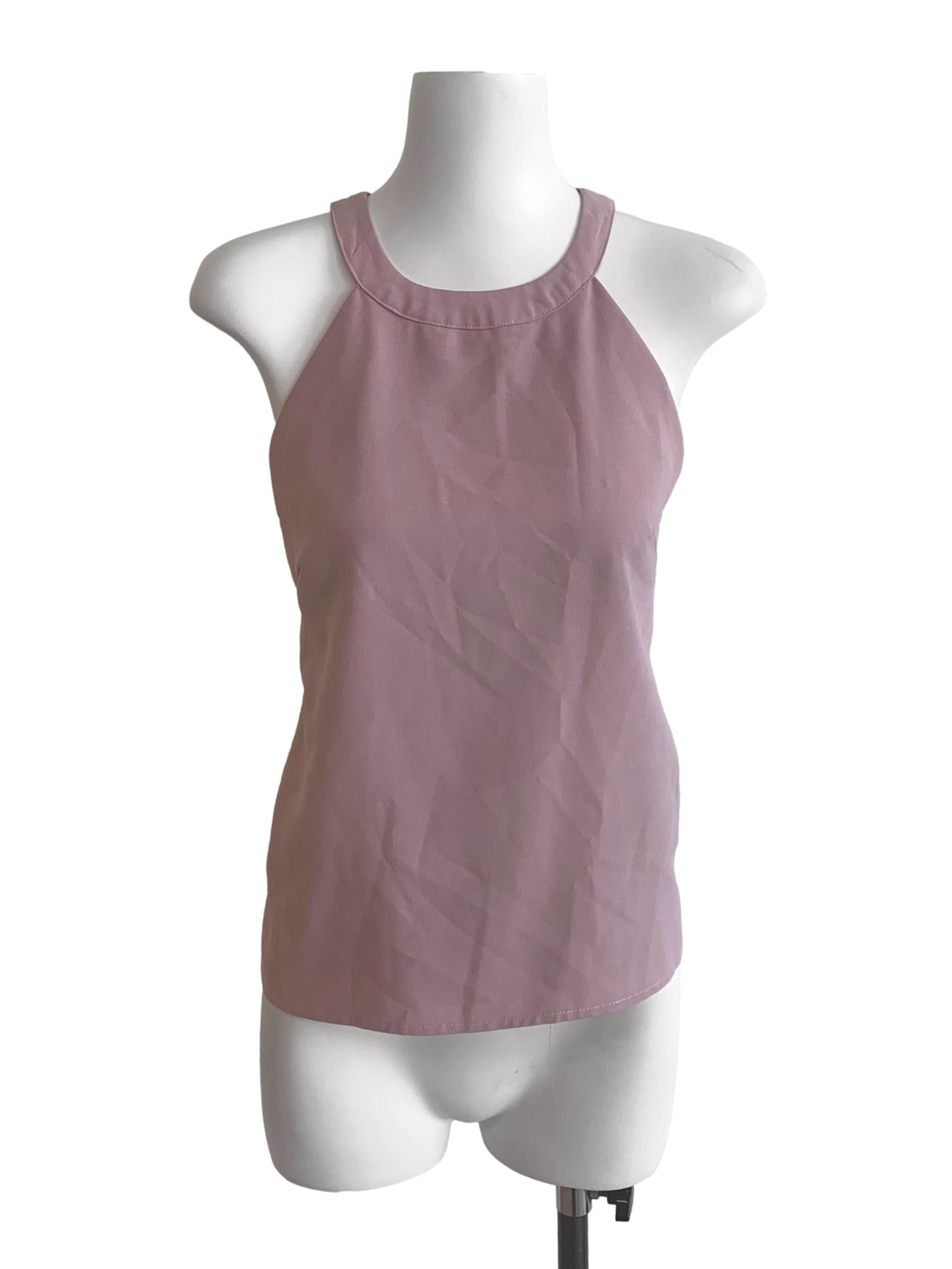 Periwinkle Purple Top Round Neck Top