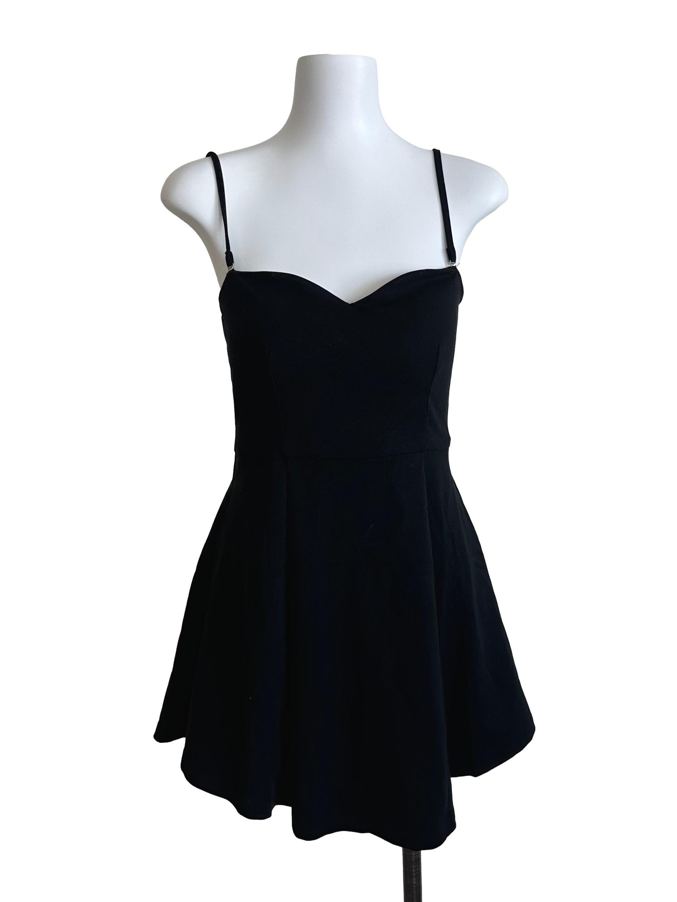 Raven Black Sweetheart A Line Dress