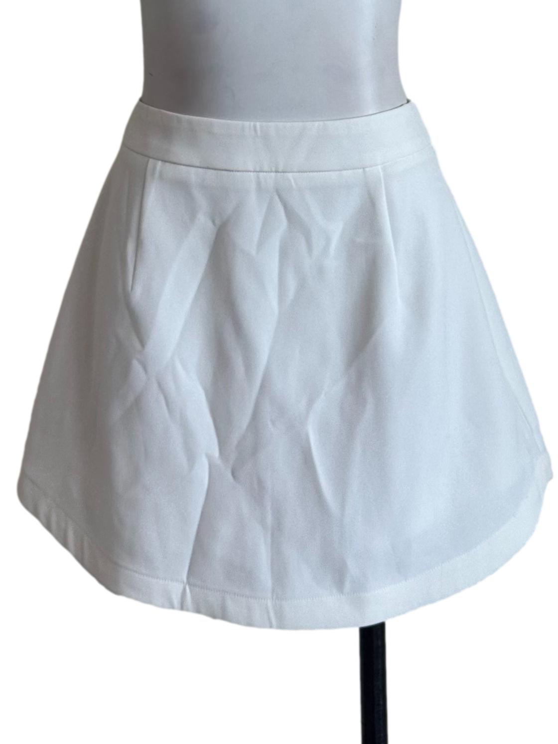 Salt White High Waist Skorts
