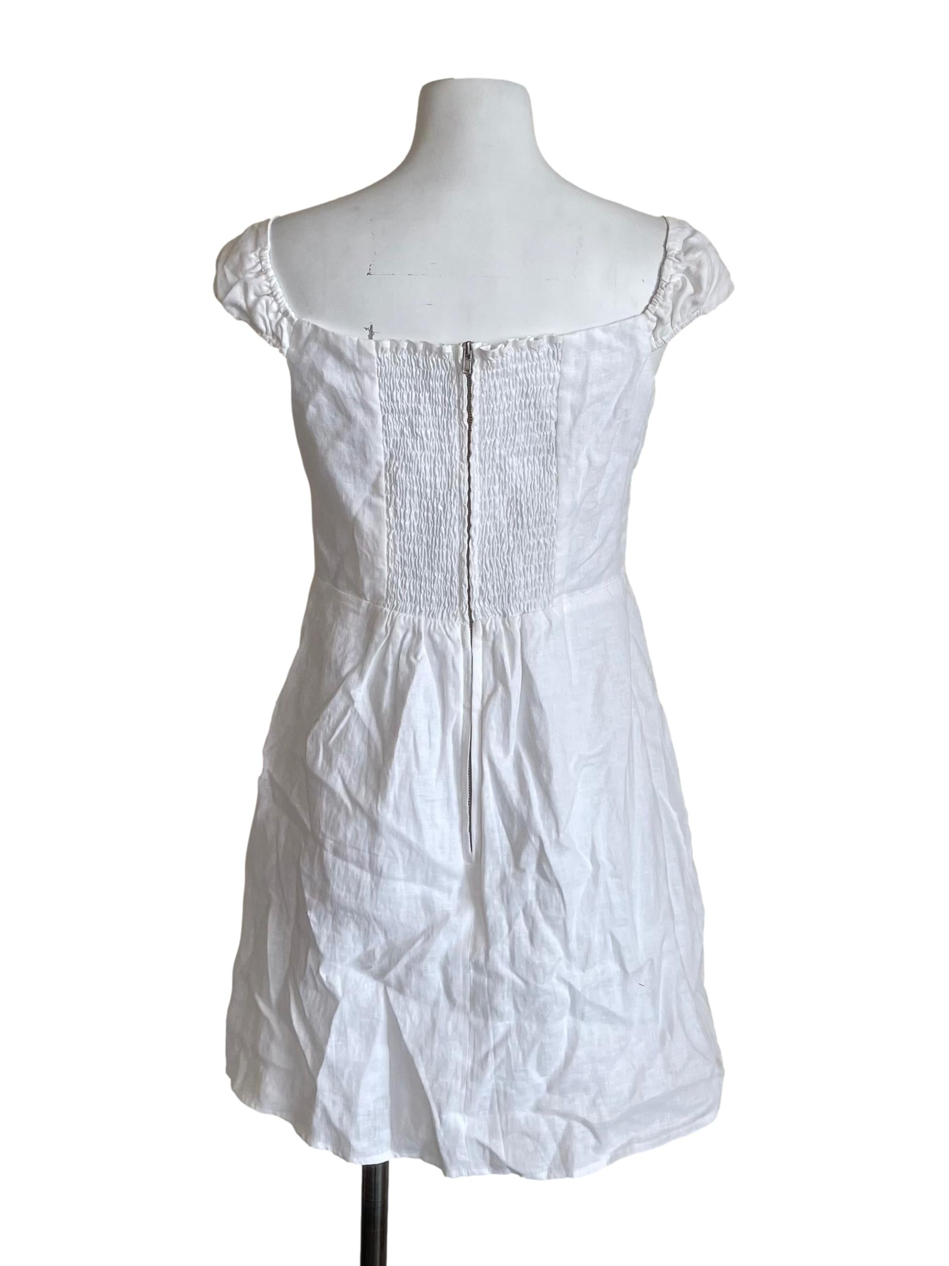 White Sweetheart A-Line Dress CM