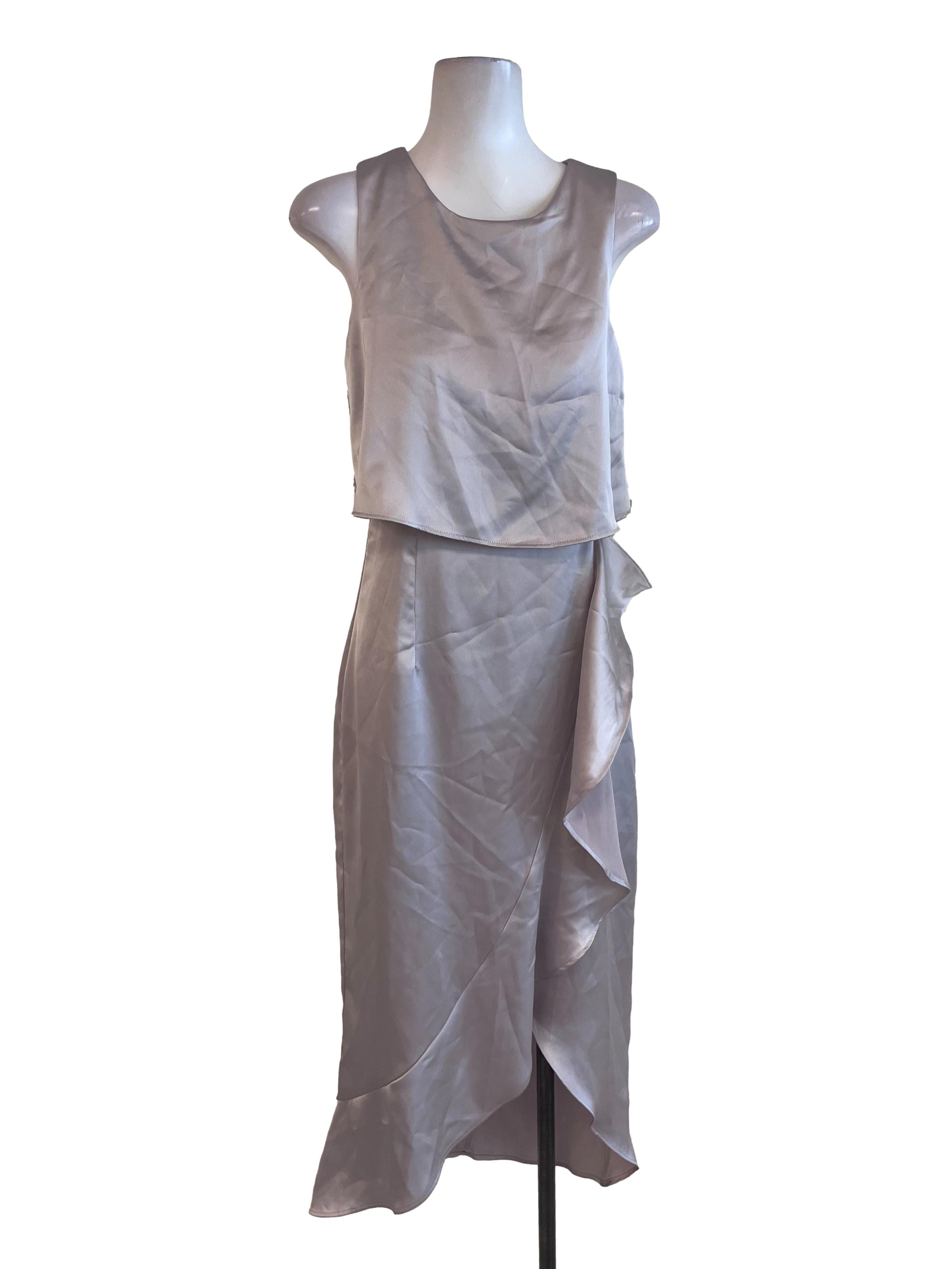 Coin Grey Sleeveless Dress