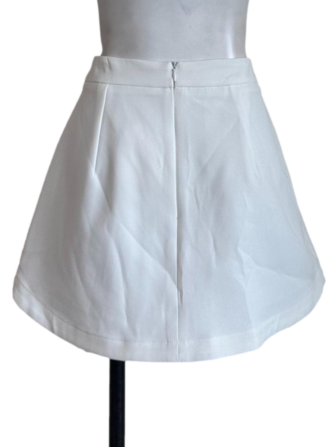 Salt White High Waist Skorts