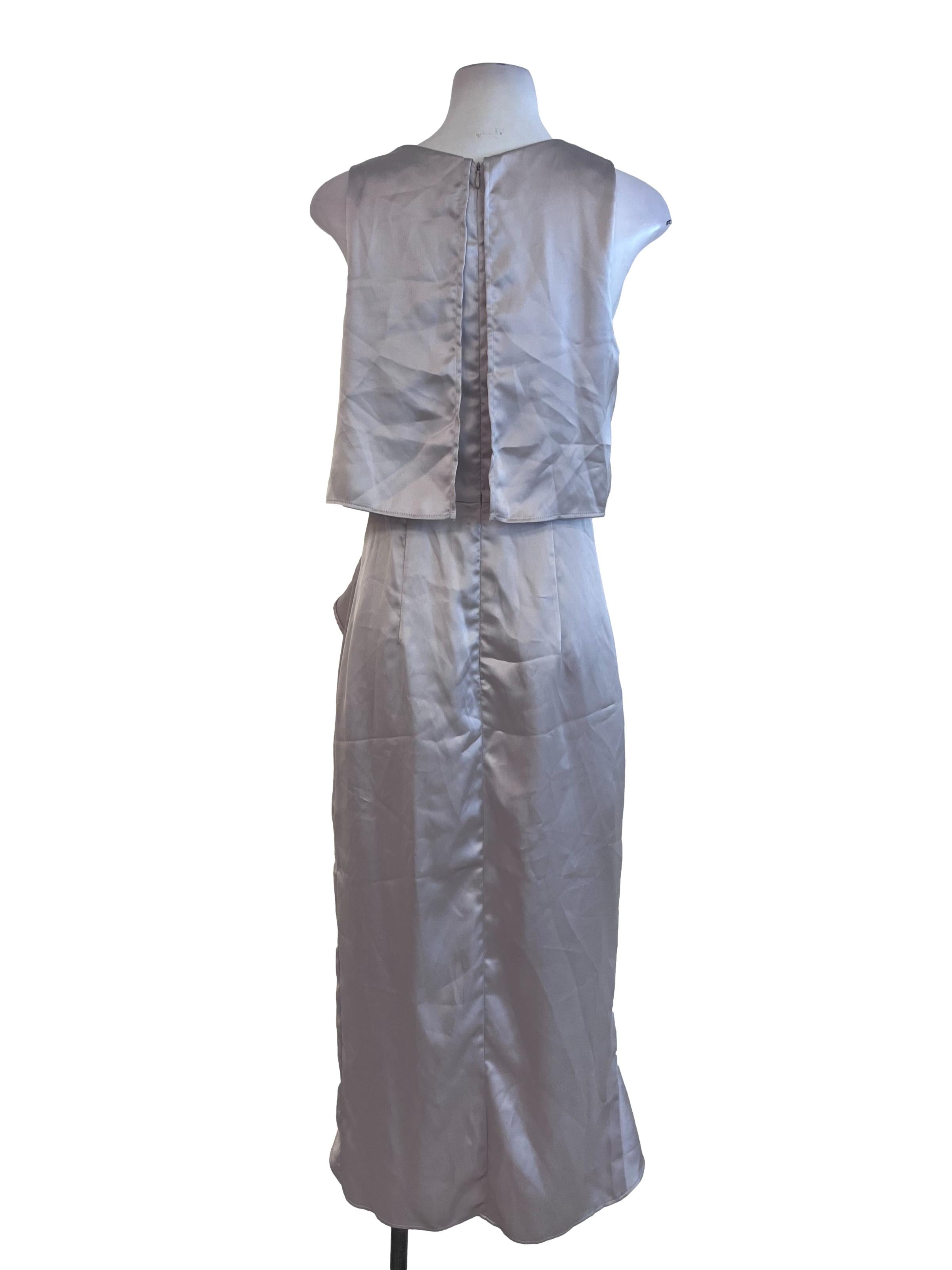Coin Grey Sleeveless Dress