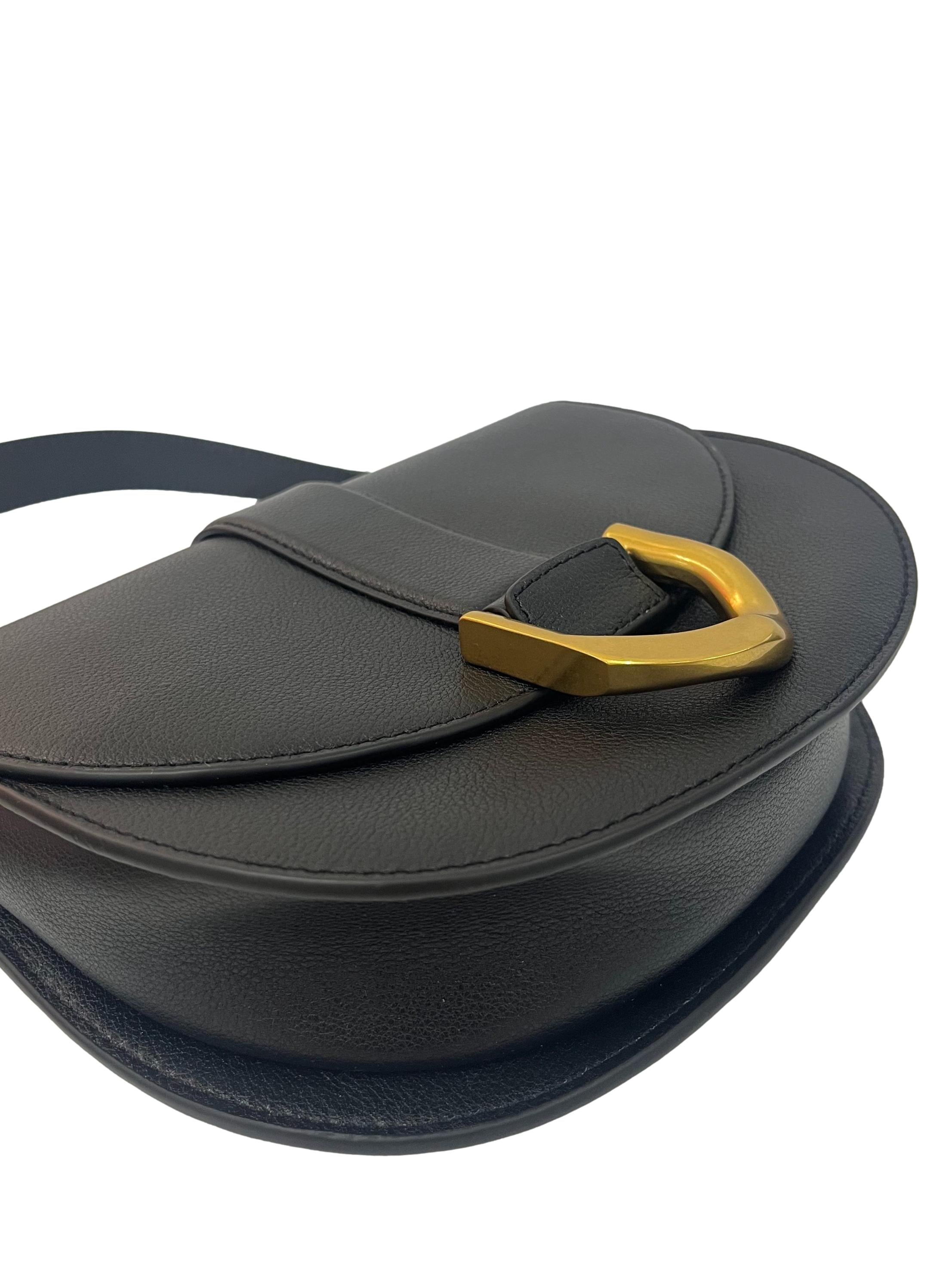 Black Small Shoulder Bag With Changeable Straps