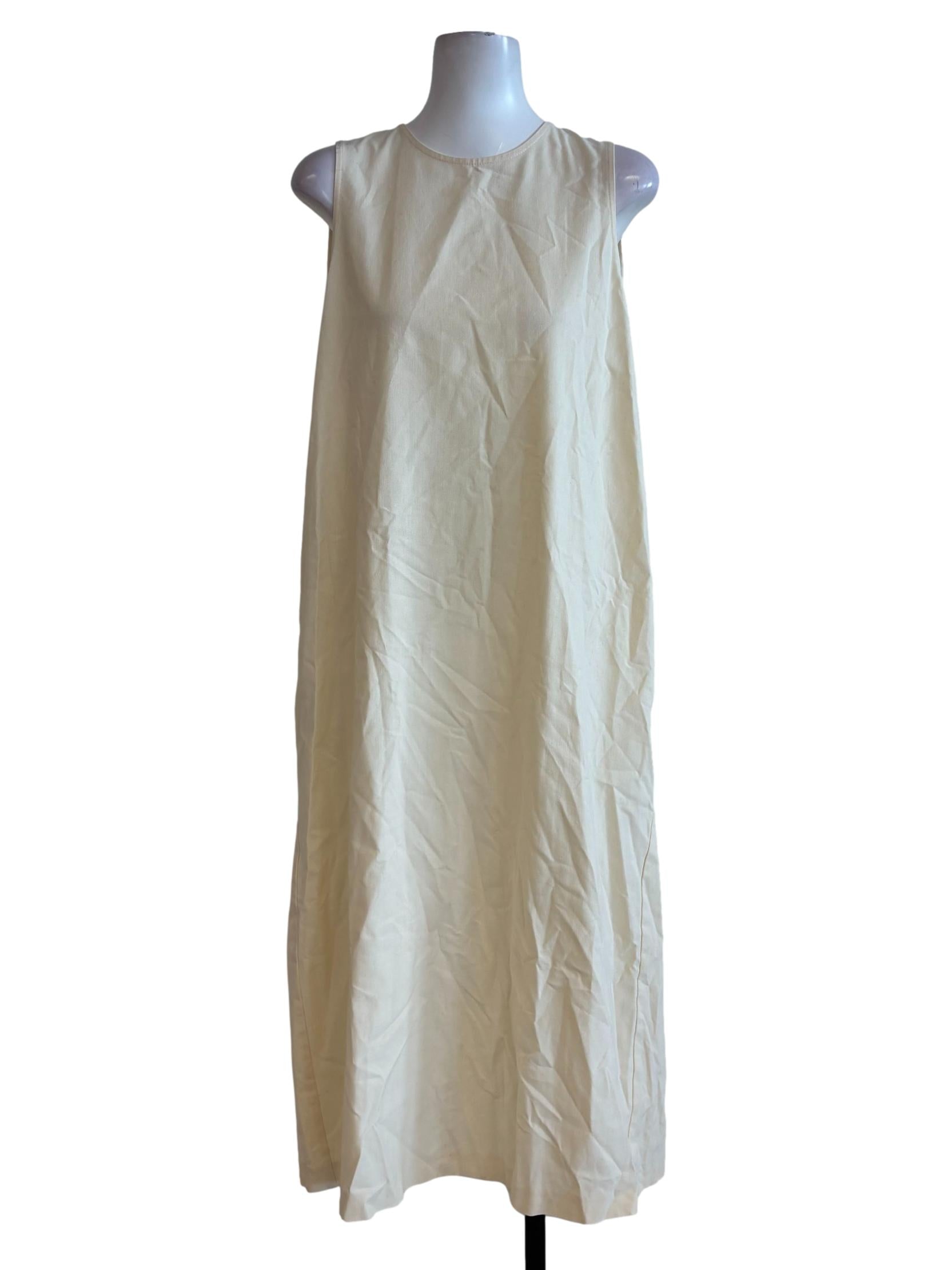 Cream Sleeveless Dress