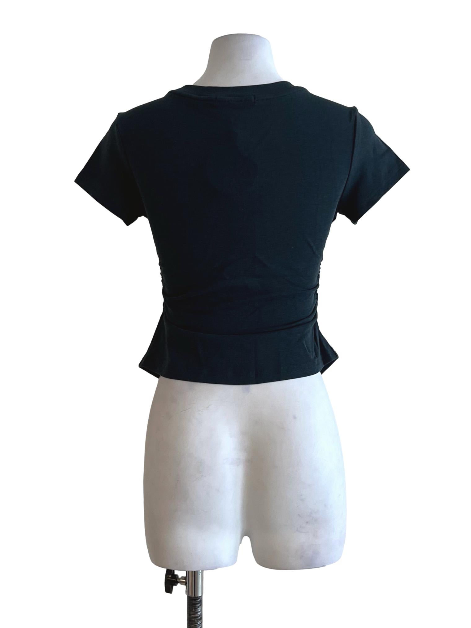 Ocean Blue Jewel Neckline T-Shirt