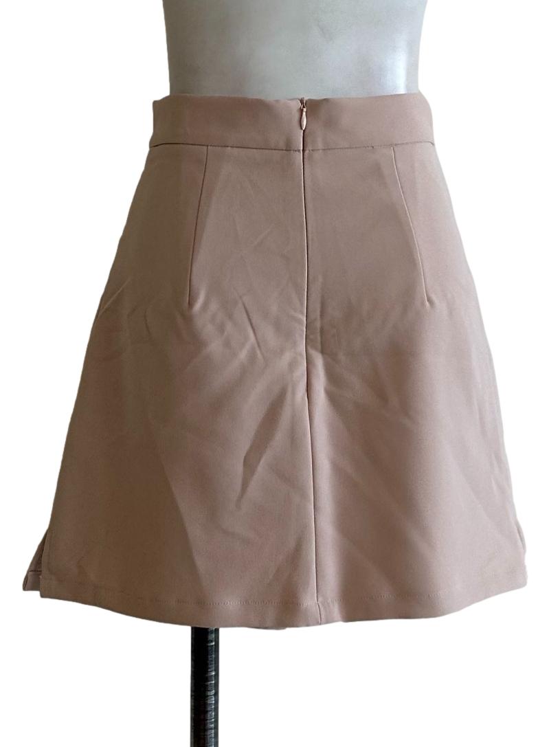 Nude Brown A-Line Skirt