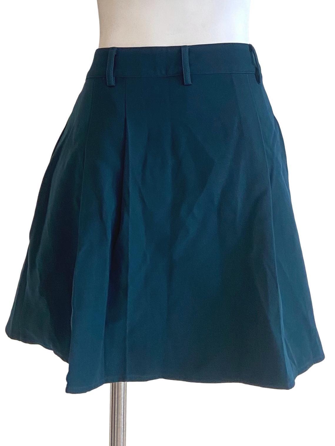 Emerald Green Herringbone Skorts